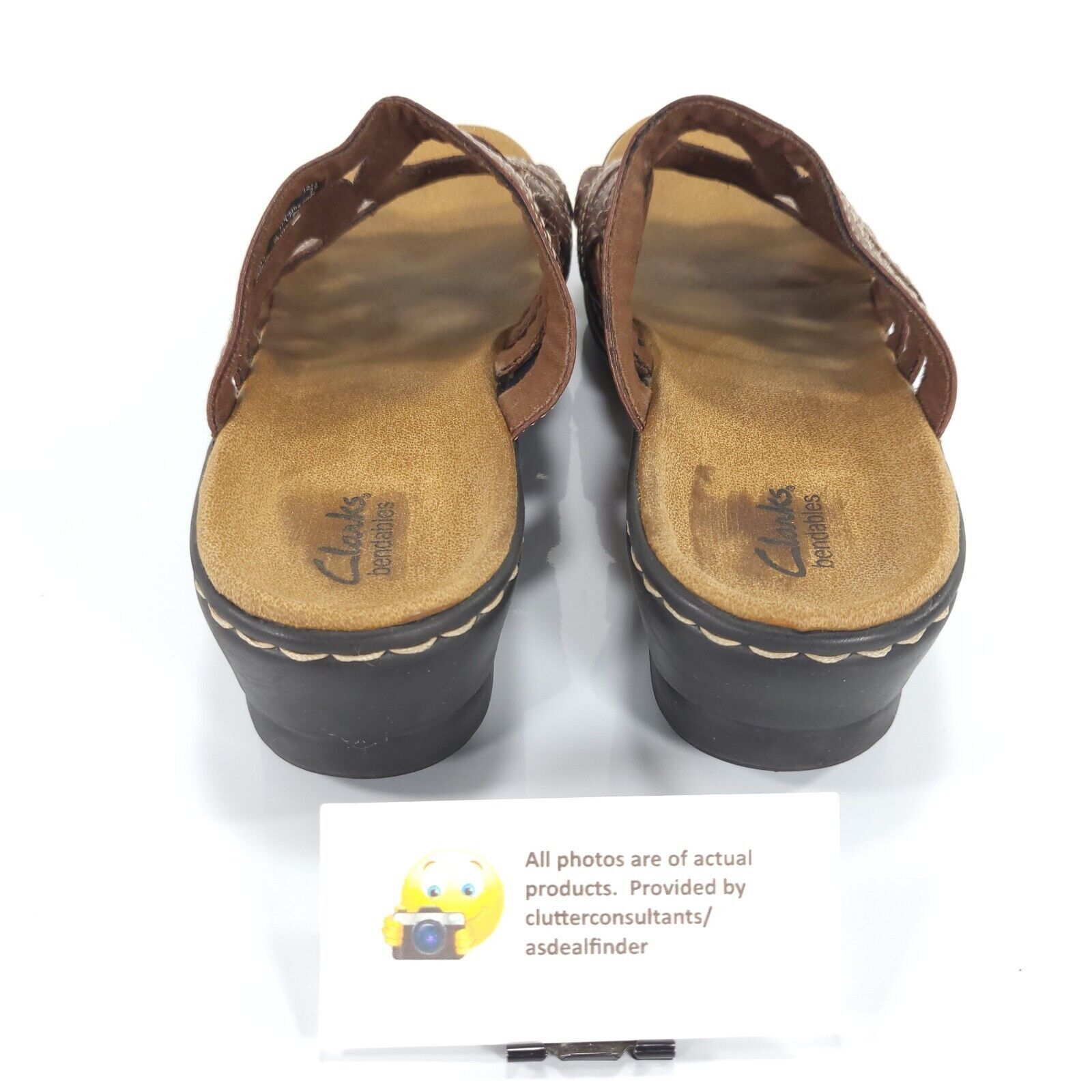 Clarks Clarks Bendables Wedge Sandal Womens Size 11 60237 Brown Size US 11 / IT 41 - 3 Thumbnail