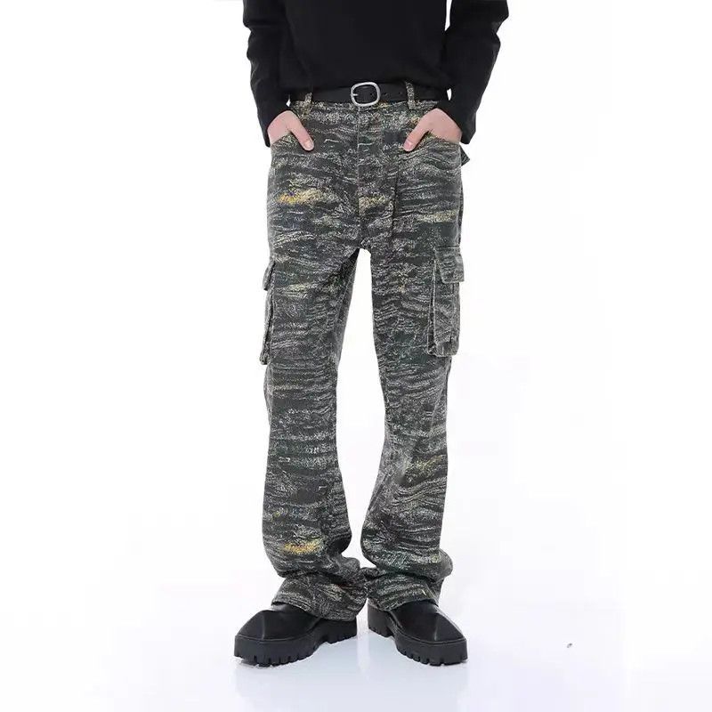 Japanese Brand × Jean High Street Distressed Camouflage Jeans Size US 32 / EU 48 - 2 Thumbnail