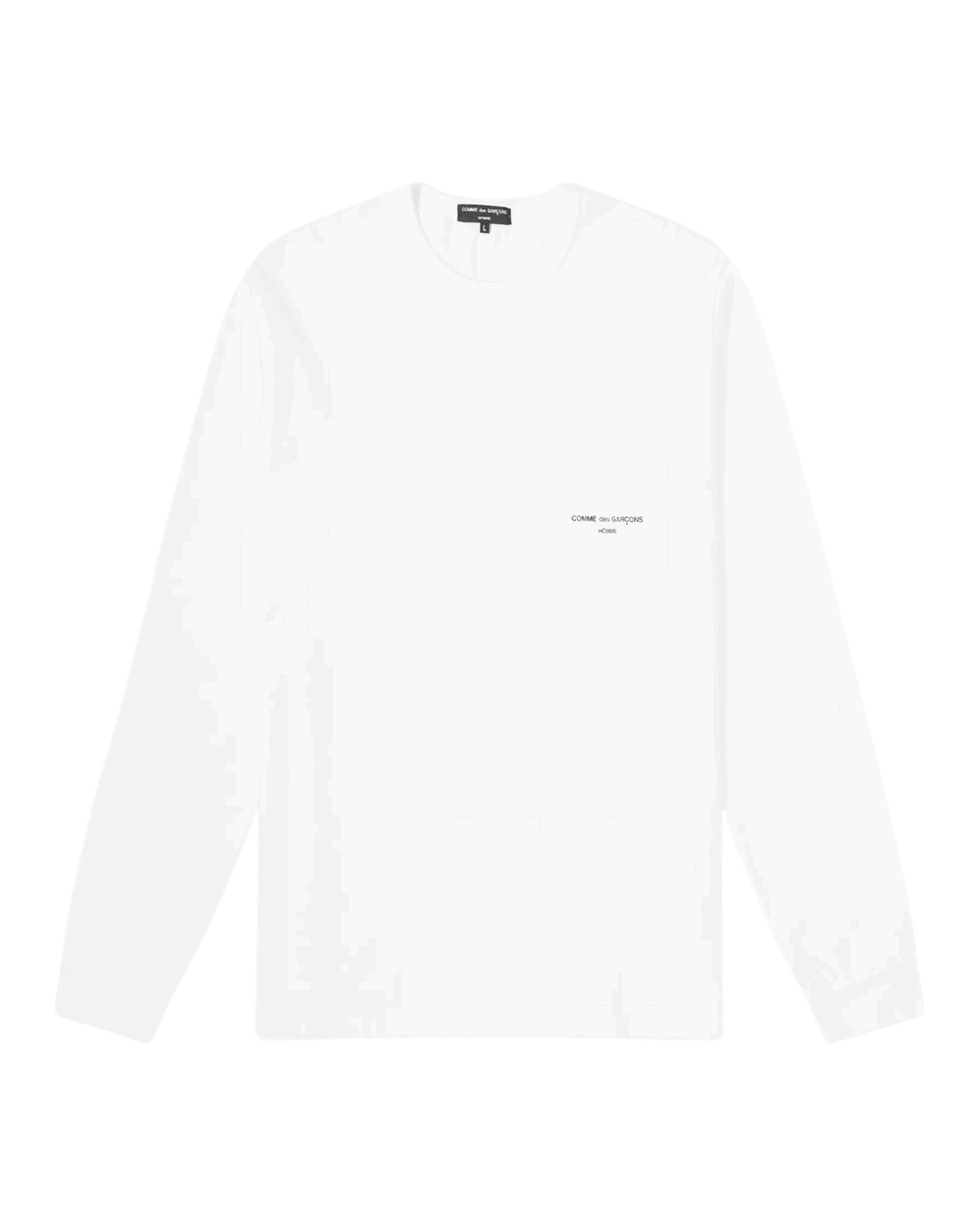 【COMME DES GARCONS】HOMME LONG SLEEVE LOGO POCKET TEE Comme des Garçons Homme Long Sleeve Logo Pocket T-Shirt Navy