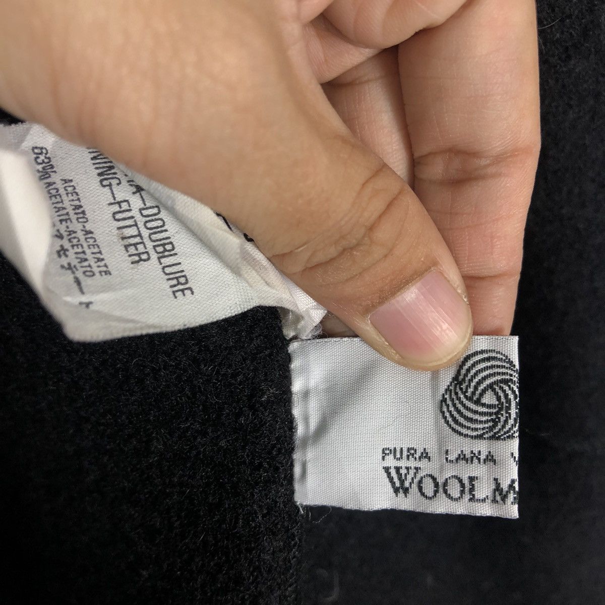 Vintage 🔥90’s Long Wool Jacket Herringbone Borgofiori Made in Italy Size US M / EU 48-50 / 2 - 15 Thumbnail