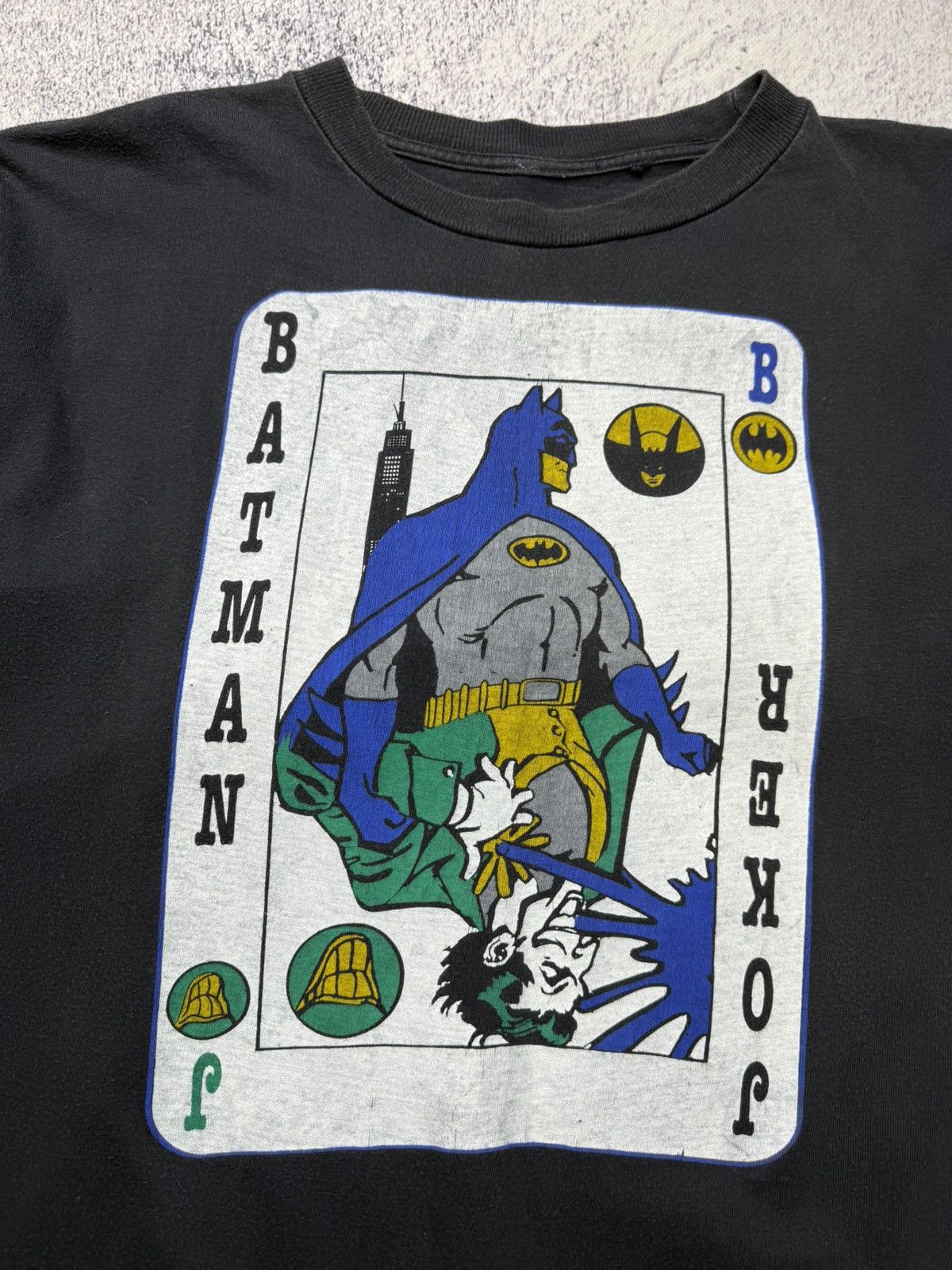 DC Comics Rare Vintage 1989 DC Batman Joker Single Stitch T Shirt Size US M / EU 48-50 / 2 - 6 Thumbnail