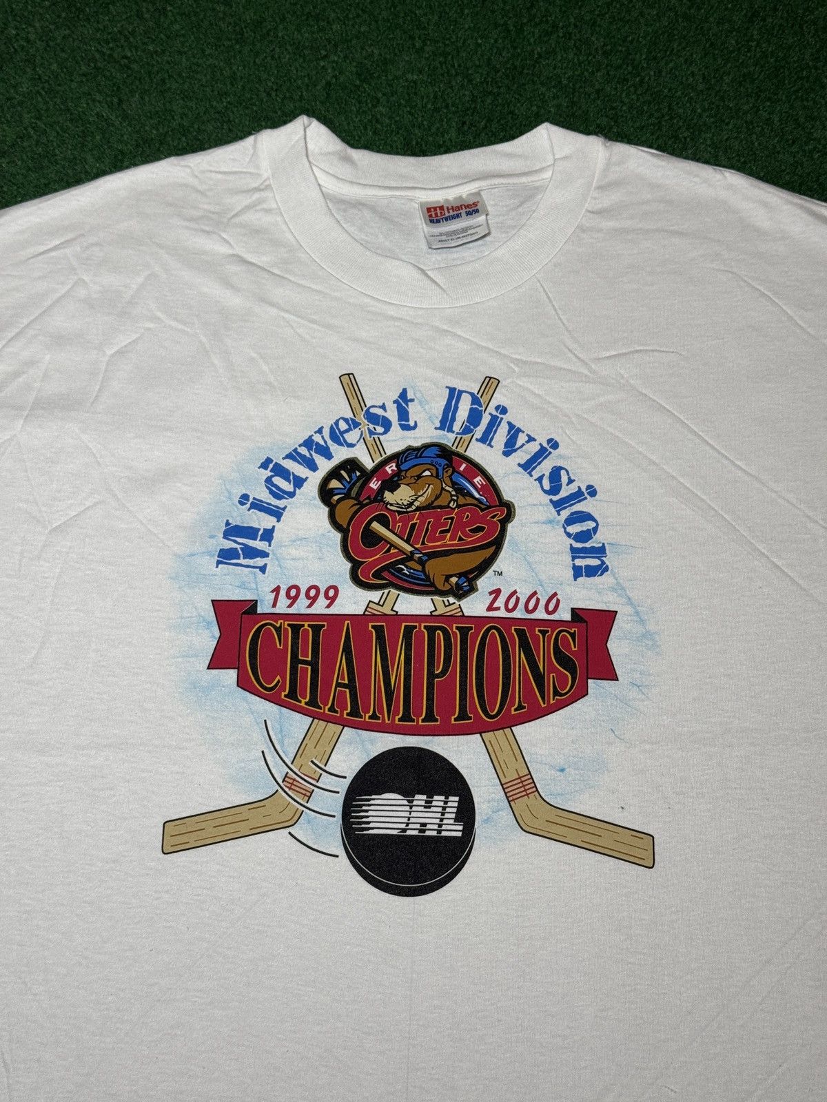 Vintage Vintage Erie Otters OHL Hockey Champions XL 90s T Shirt Size US XL / EU 56 / 4 - 2 Thumbnail