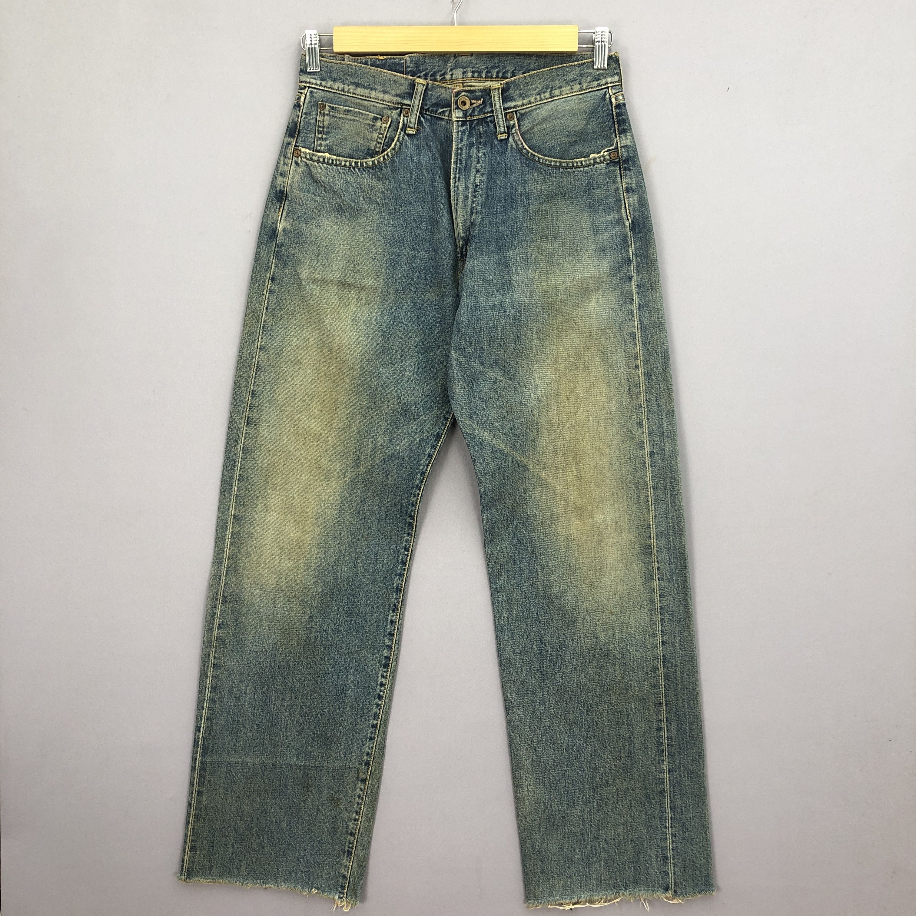 Edwin Vintage 90s Japanese Selvedge Jeans Mud Wash Redline Denim Size US 30 / EU 46 - 1 Thumbnail