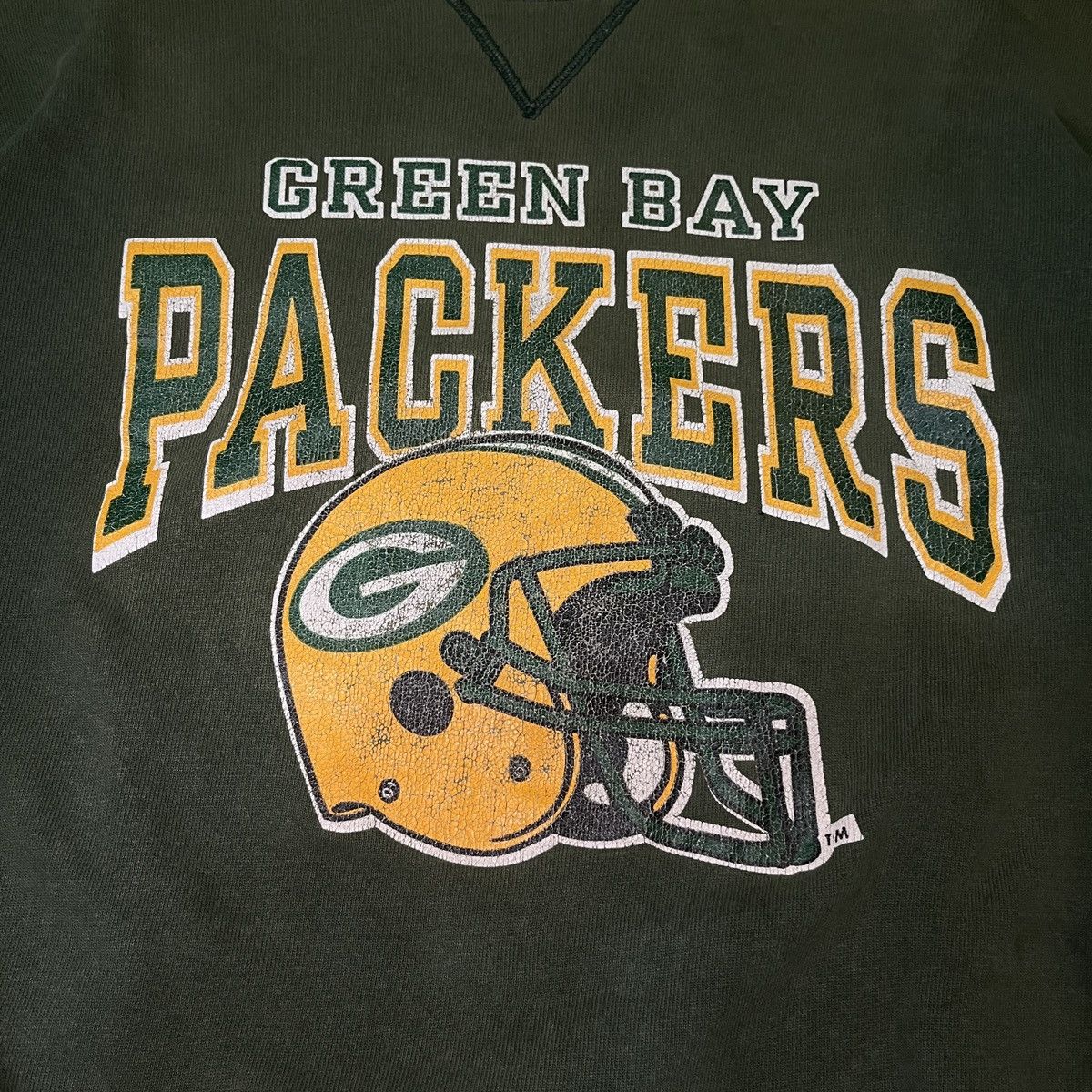 Champion × NHL × Vintage *Distressed* Green Bay Packers Champion 80’s Made in USA Size US XL / EU 56 / 4 - 5 Thumbnail