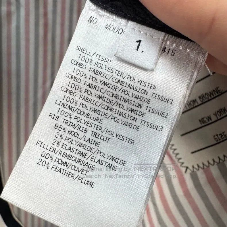 Thom Browne Thom Browne Colorful Lined Down Jacket Size US S / EU 44-46 / 1 - 7 Thumbnail