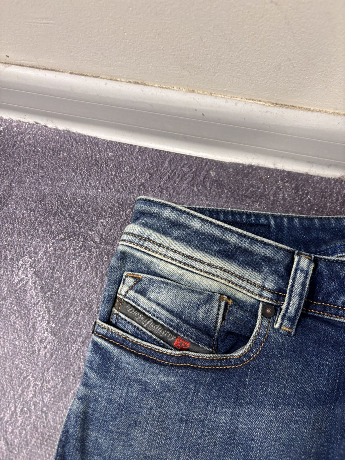 Diesel Diesel Sleenker NWT Men’s Slim Skinny Blue Stretch Jeans Size US 29 - 5 Thumbnail