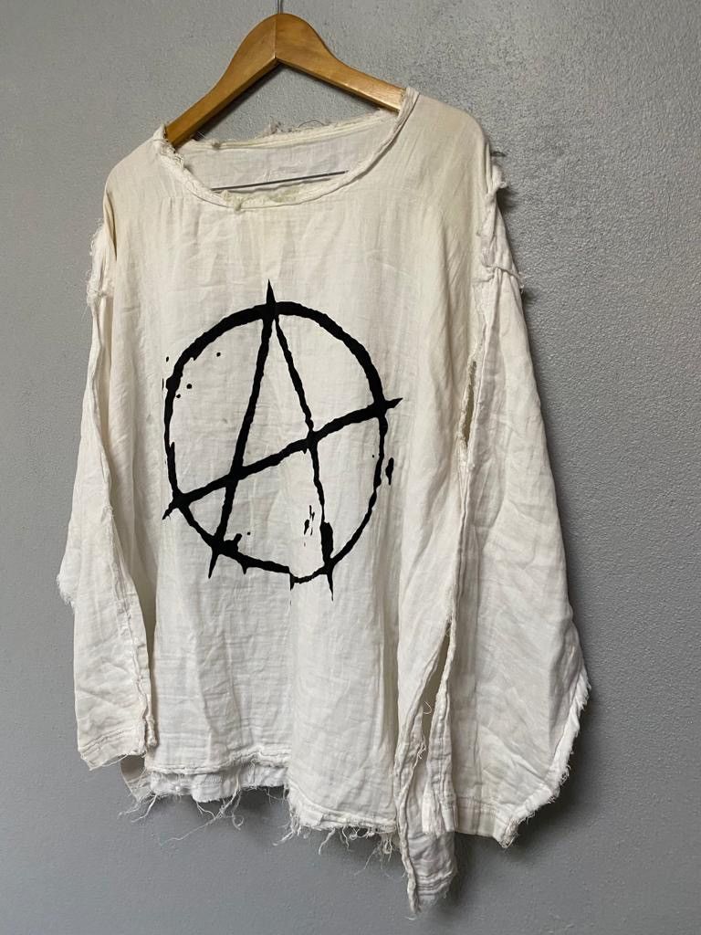 If Six Was Nine Rare anarchy logo japanese brand muslin jacket distressed Size US L / EU 52-54 / 3 - 9 Thumbnail