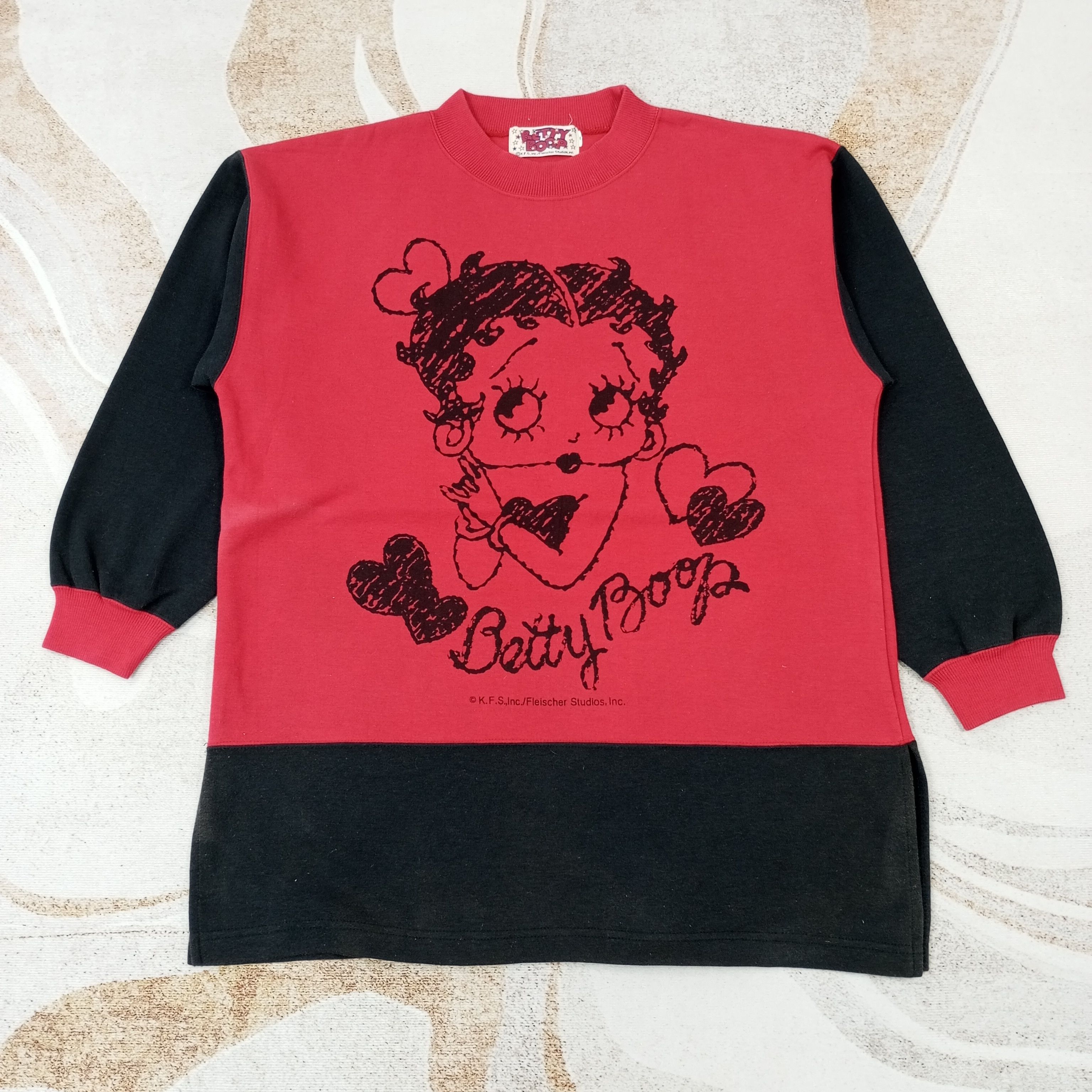 Vintage Vintage Betty Boop Cartoon Sweatshirt c233n16 Size US M / EU 48-50 / 2 - 1 Thumbnail