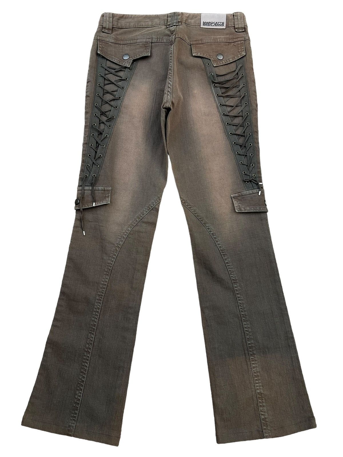 Japanese Brand Rare Japan Gothic Bondage Flare Pants 27x28 Size 27" / US 4 / IT 40 - 3 Thumbnail