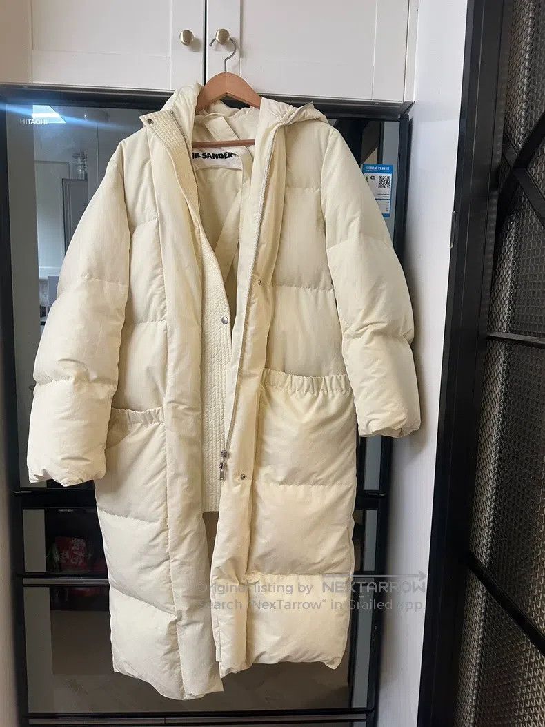Jil Sander Jil Sander Goose yellow down jacket Size S / US 4 / IT 40 - 1 Thumbnail