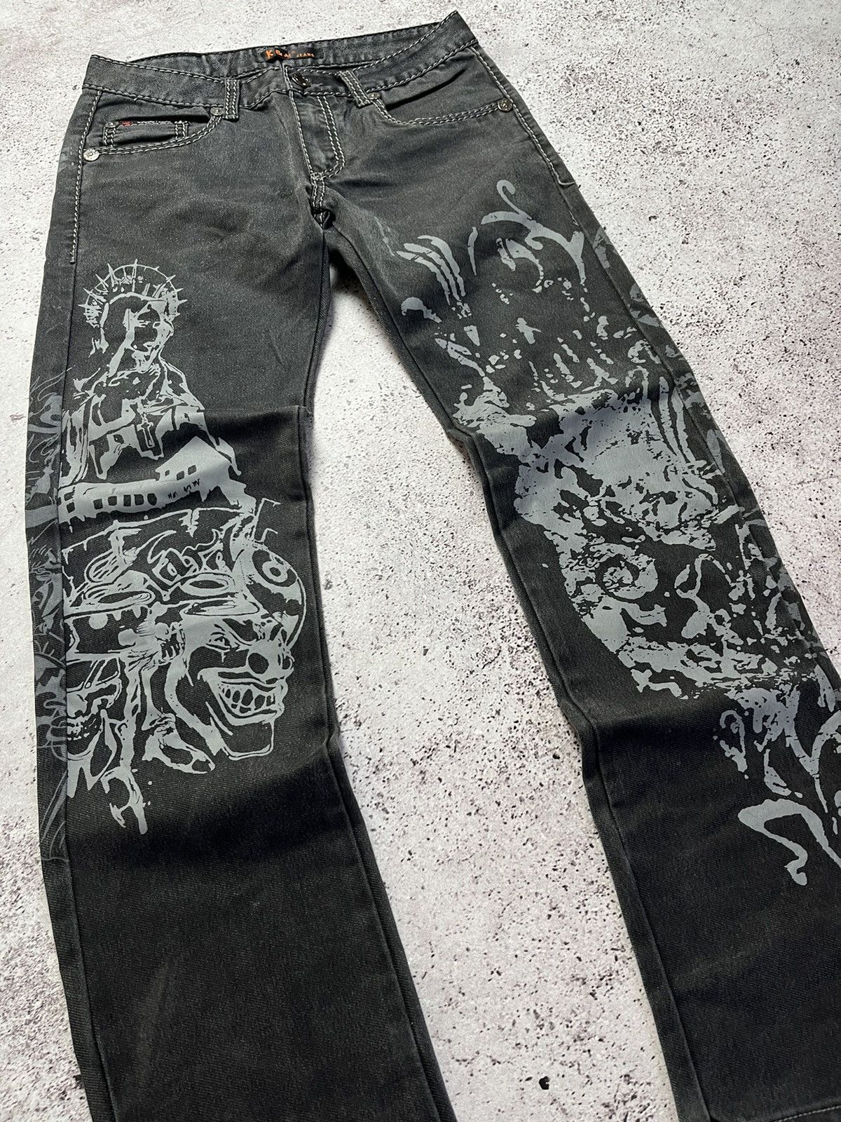 Japanese Brand Avant Garde Kosmo Lupo Jeans Dragons Japanese Style Denim Size US 30 / EU 46 - 9 Thumbnail