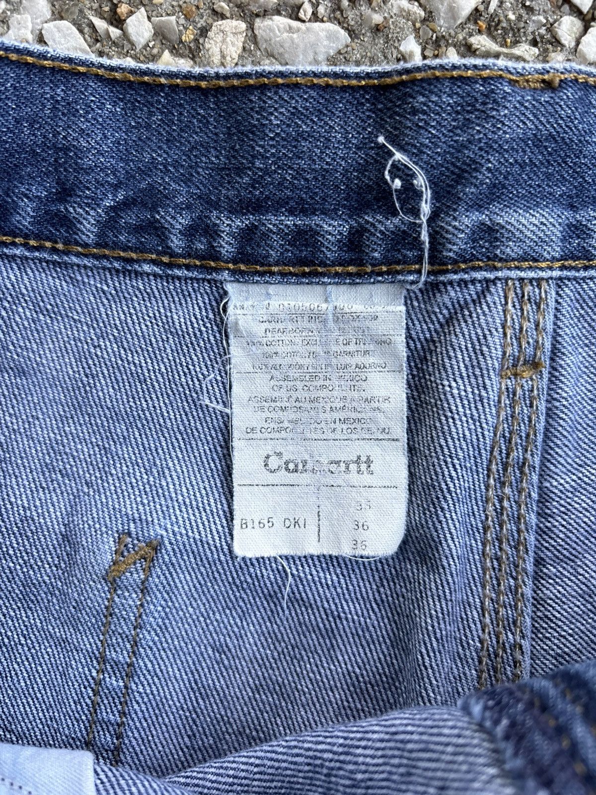 Carhartt × Vintage Baggy Carhartt Denim Carpenter Shorts Denim Carhartt Shorts Size US 36 / EU 52 - 3 Thumbnail