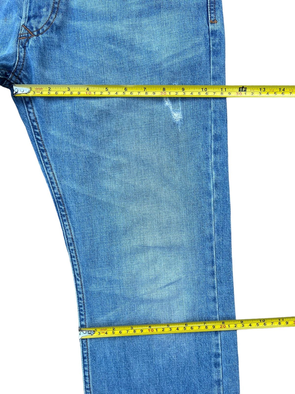 Diesel Vintage Y2K Diesel Larkee Light Blue Distressed Classic Jean Size US 32 / EU 48 - 20 Thumbnail
