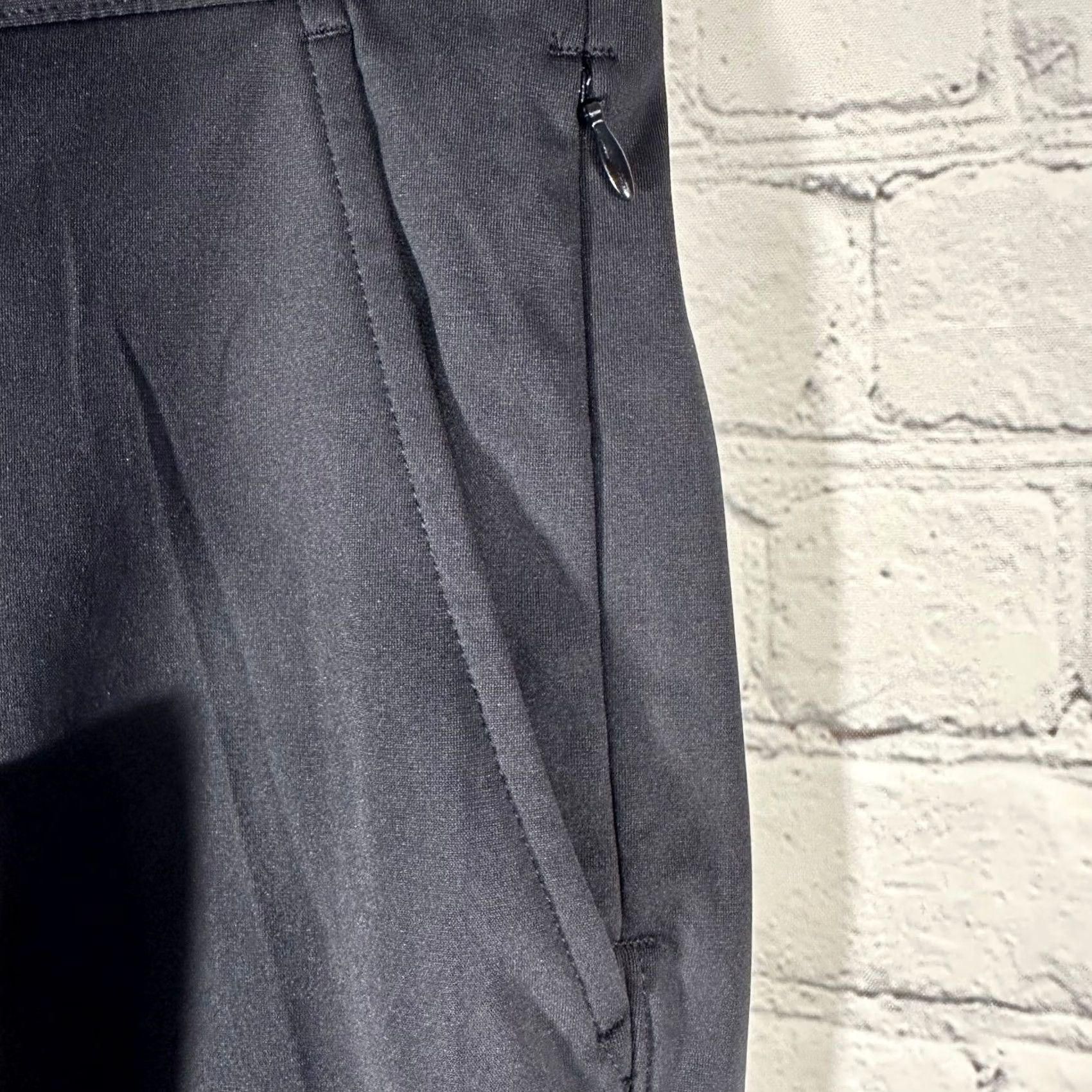 CO Collars & Co Maverick Performance Pants Mens 34x28 Black 4-Way Stretch Chino Slim Flat Front Workwear Travel Casual Size US 36 / EU 52 - 4 Thumbnail