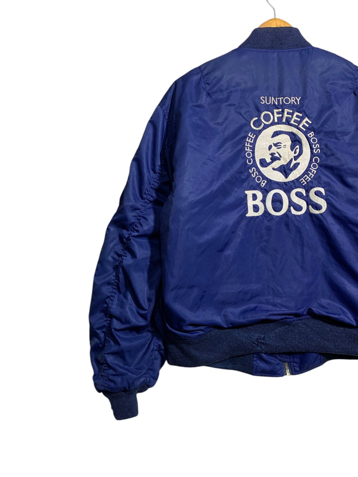 Japanese Brand 🔥BOSS SUNTORY COFFEE BOMBER JACKETS Size US L / EU 52-54 / 3 - 2 Thumbnail
