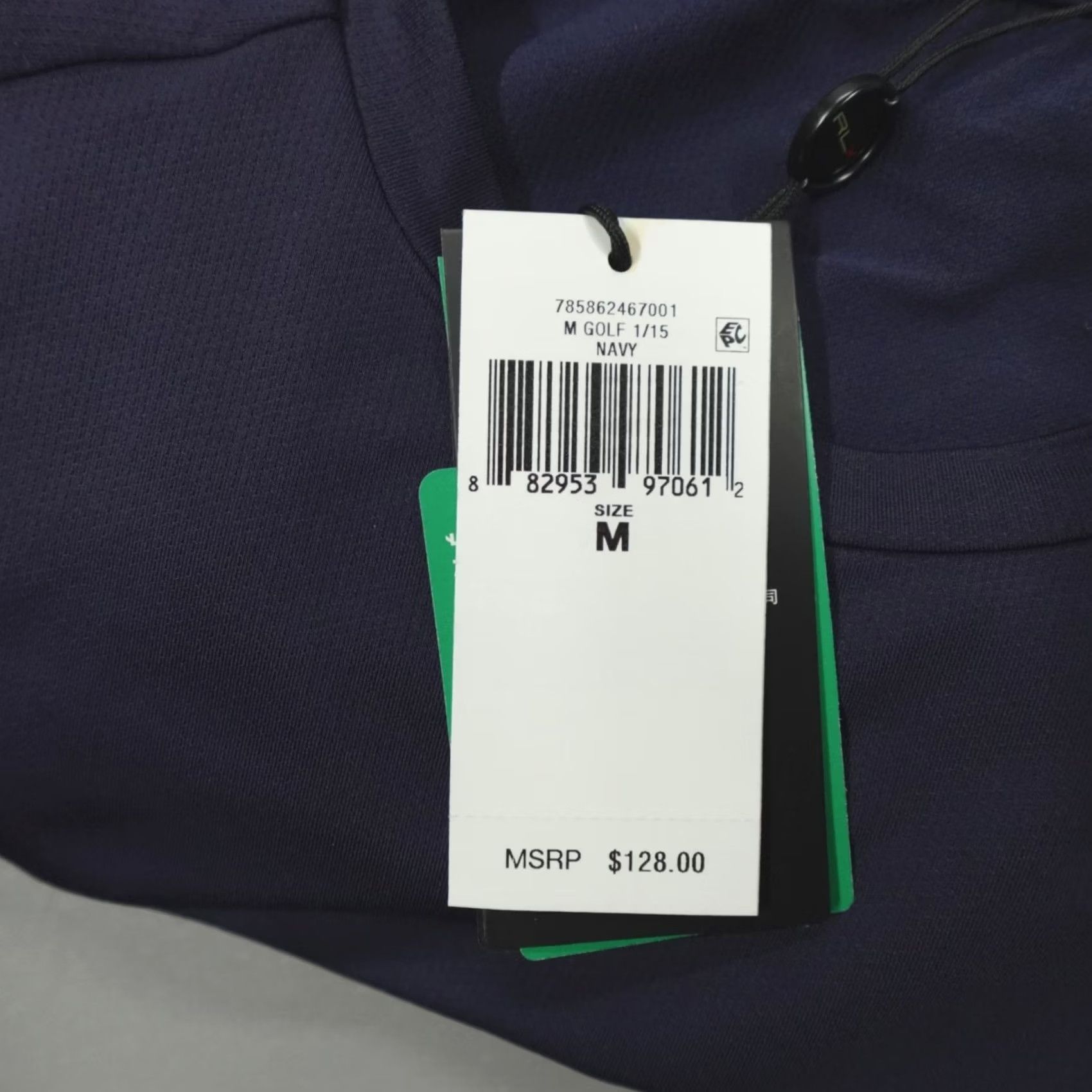 RLX Ralph Lauren RLX Ralph Lauren L/S Pullover Top Navy Men M Lightweight Nylon - Shirt, Ralph Lauren Performance, Activewear, Golf, Logo, Regular Fit Size US M / EU 48-50 / 2 - 2 Thumbnail