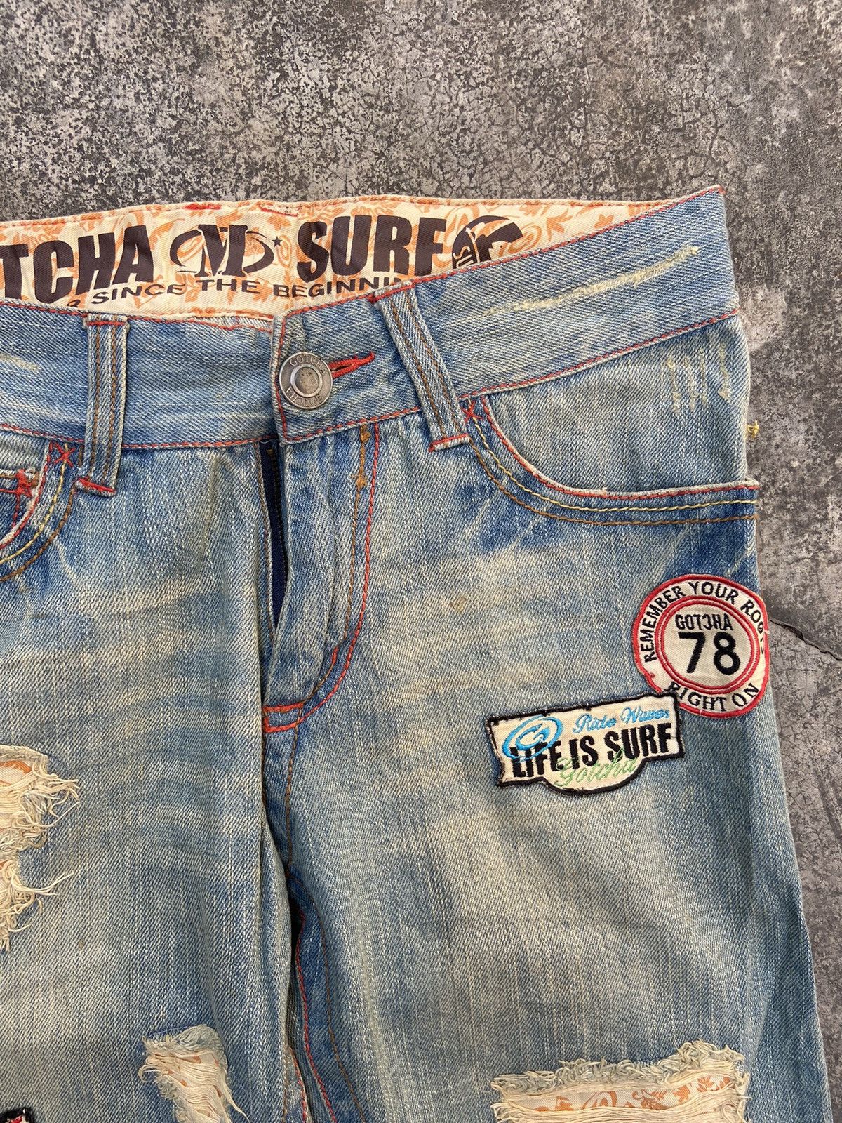 Gotcha Gotcha jeans distressed statement jeans Size US 32 / EU 48 - 3 Thumbnail