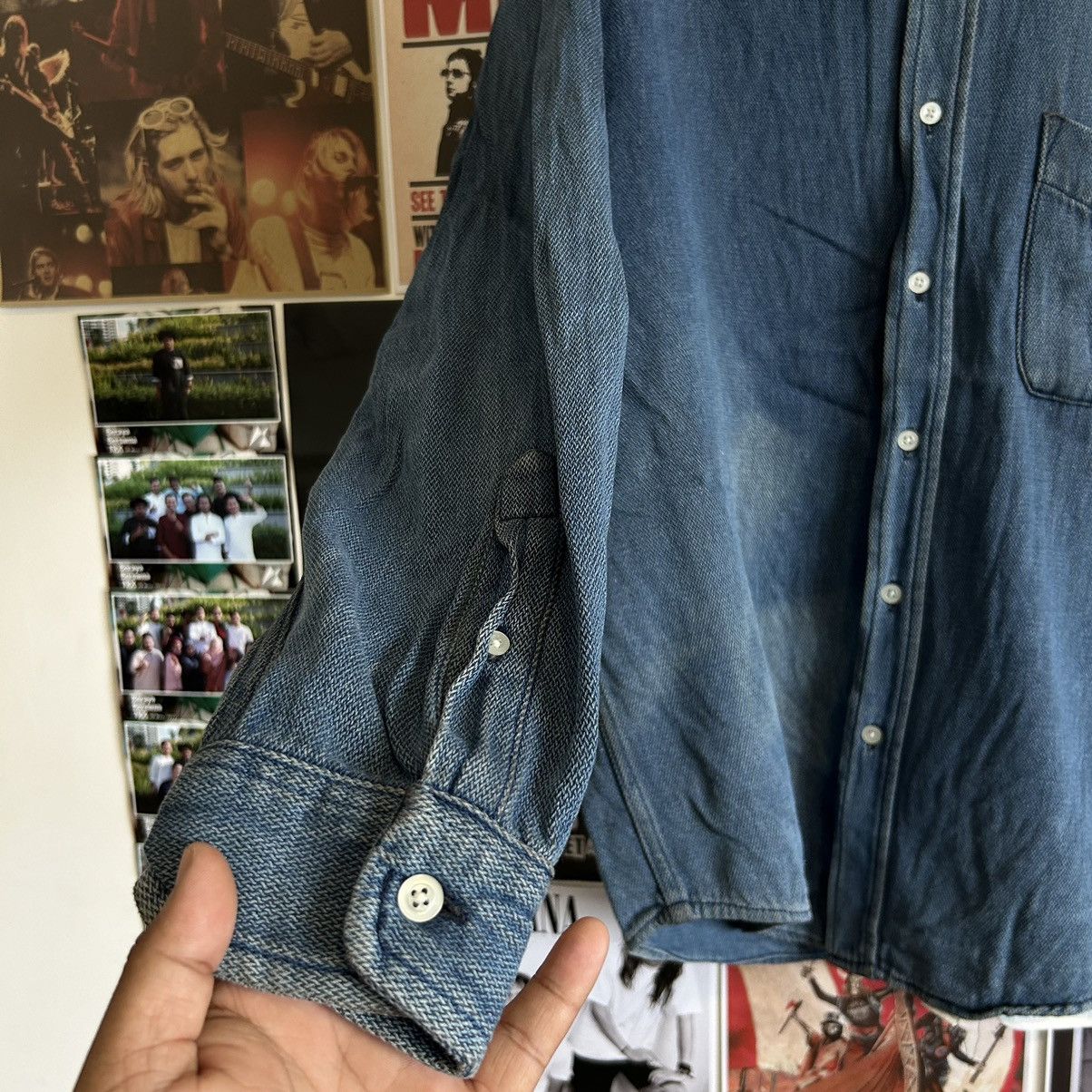 Vintage Vintage Prentiss Outdoor Chambray Classic Shirts Size US L / EU 52-54 / 3 - 4 Thumbnail