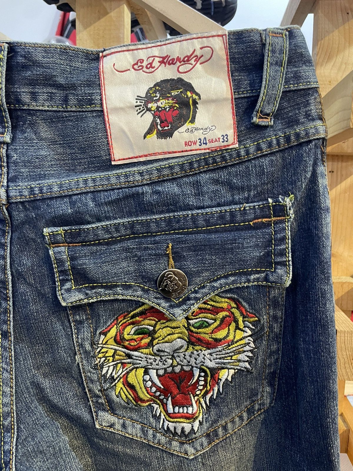 Ed Hardy × Japanese Brand × Vintage Vintage Ed Hardy Jeans 90s Size US 34 / EU 50 - 7 Thumbnail