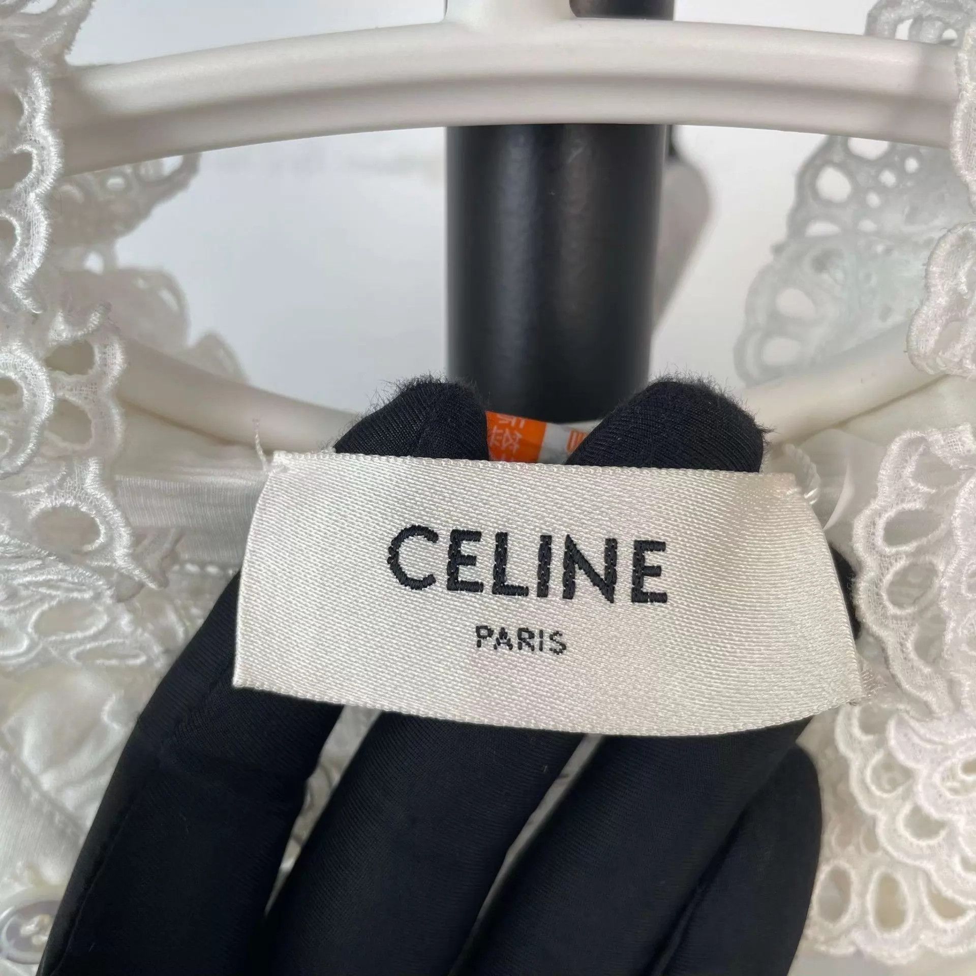 Celine Celine tulle cutout top 36 Size XS / US 0-2 / IT 36-38 - 4 Thumbnail