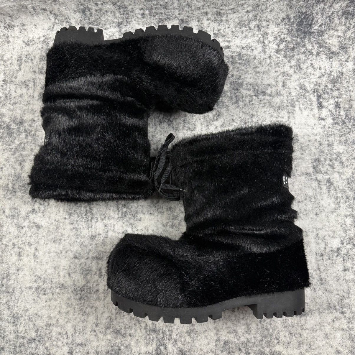 Balenciaga Balenciaga Alaska Furry Ski ‘Black’ Boots Size US 11.5 / EU 44-45 - 4 Thumbnail