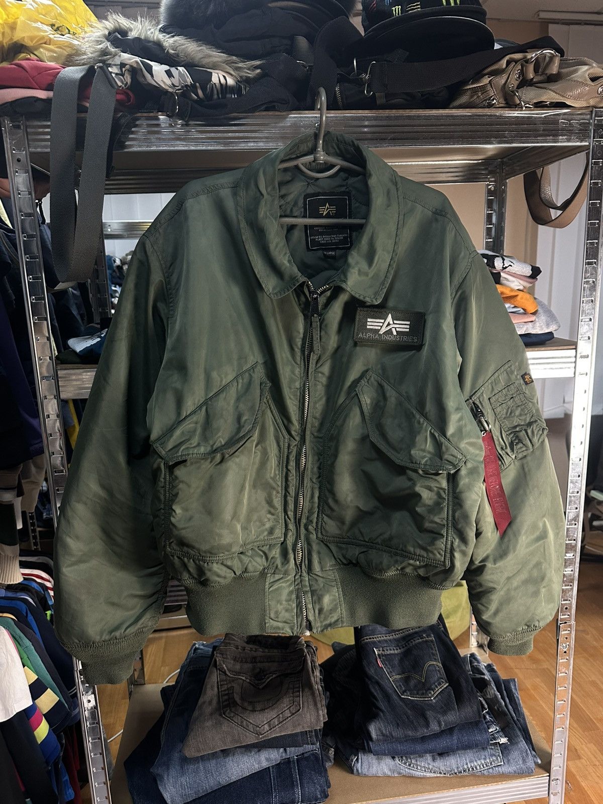 Alpha Industries BOMBER ALPHA INDUSTRIES KHAKI MILITARY M1 JACKET Size US XXL / EU 58 / 5 - 1 Thumbnail