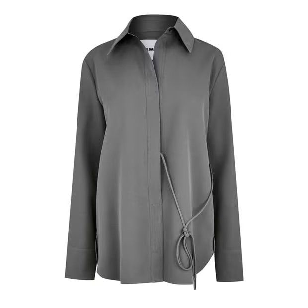 Jil Sander o1g2r1mq1024 Shirt in Dark Grey Size XS / US 0-2 / IT 36-38 - 1 Thumbnail