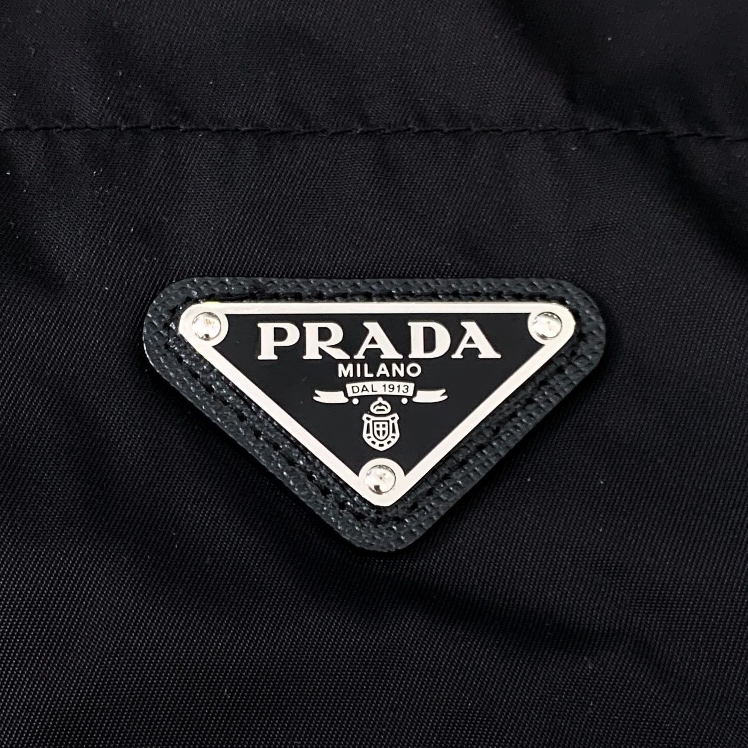 Prada Prada Black Button-Up Short Sleeve Shirt With Chest Pocket Size L / US 10 / IT 46 - 5 Thumbnail