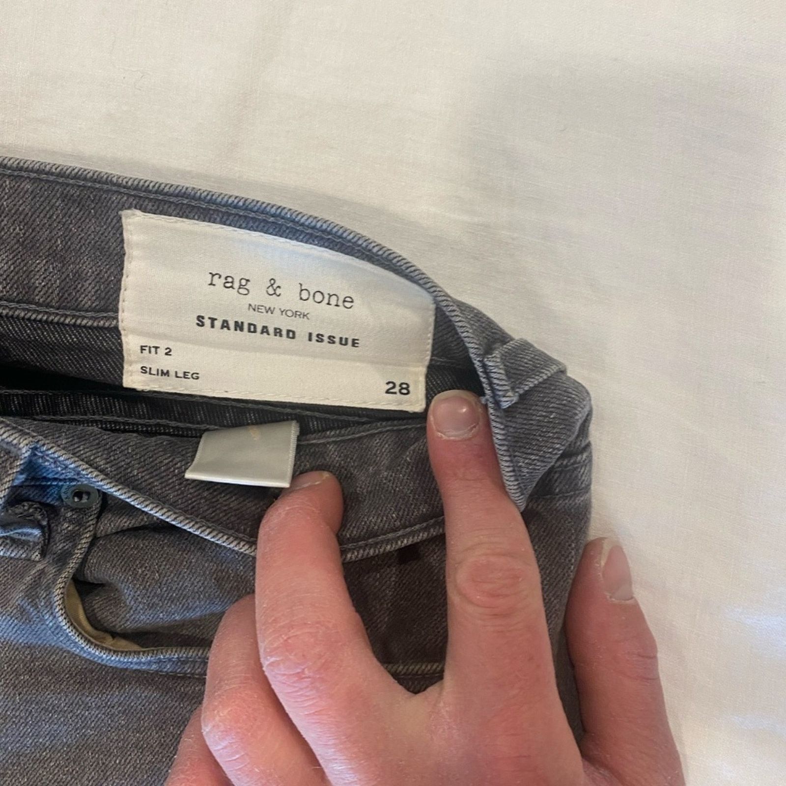 Rag & Bone Rag & Bone Women's Standard Issue Slim Leg Fit 2 Jeans - 28 Size 28" / US 6 / IT 42 - 5 Thumbnail