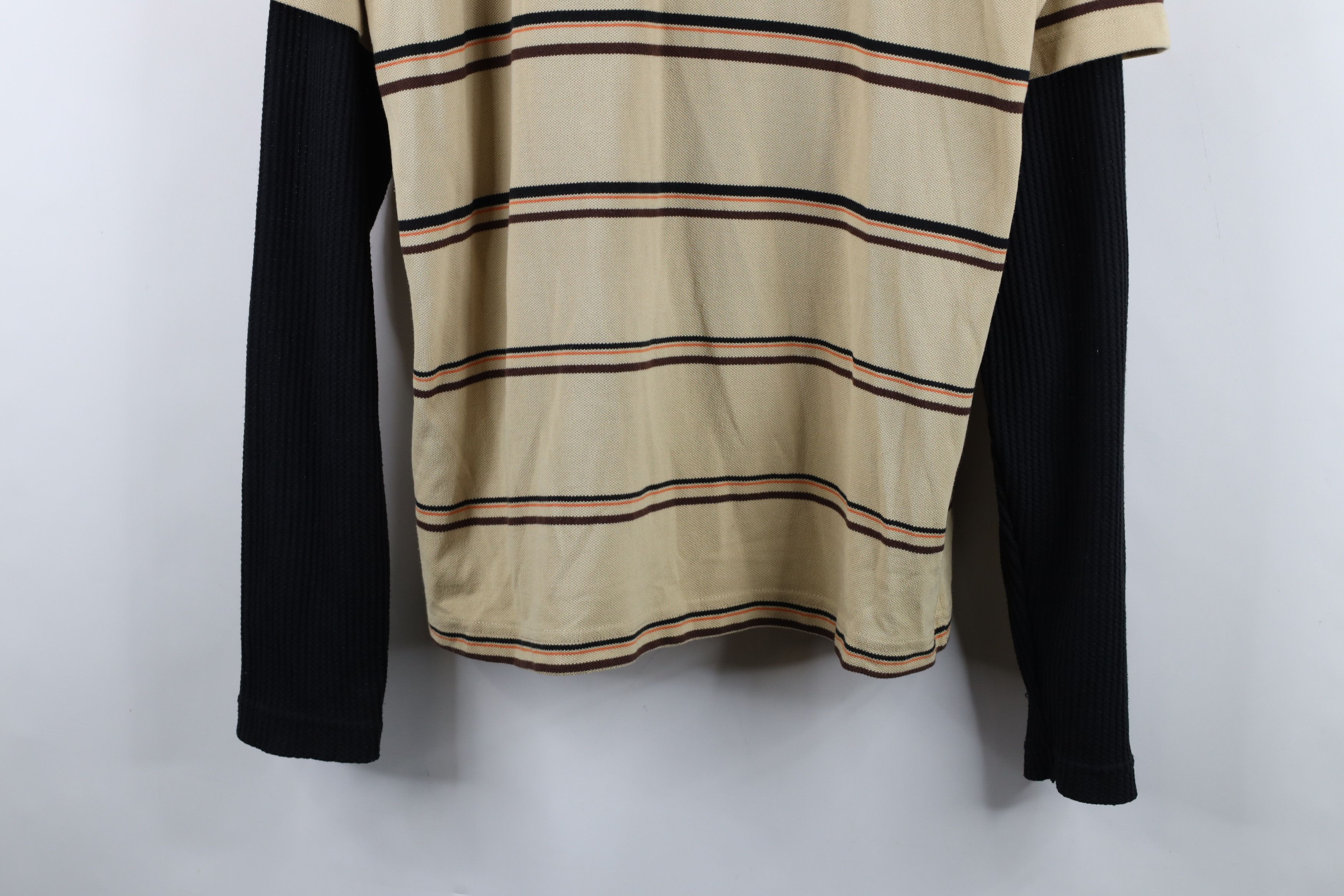 Vintage Vintage Y2K Streetwear Striped Long Sleeve Polo Shirt Size US L / EU 52-54 / 3 - 3 Thumbnail