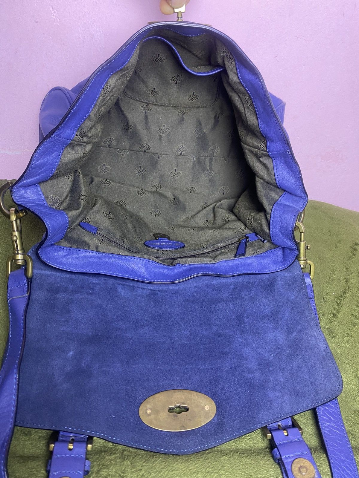 Mulberry Mulberry Alexa Blue Leather Satchel Bag Size ONE SIZE - 12 Thumbnail