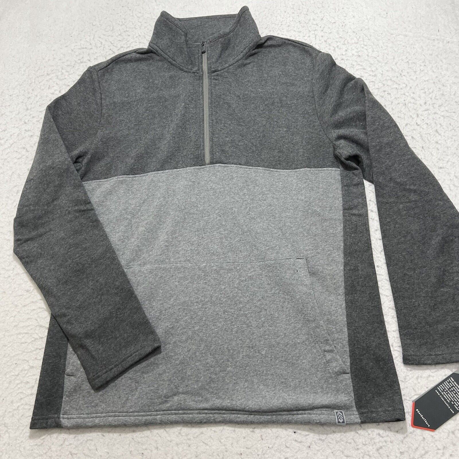 Free Country Free Country 1/4 Zip Sweatshirt Gray Mock Neck Pullover Size US L / EU 52-54 / 3 - 1 Thumbnail