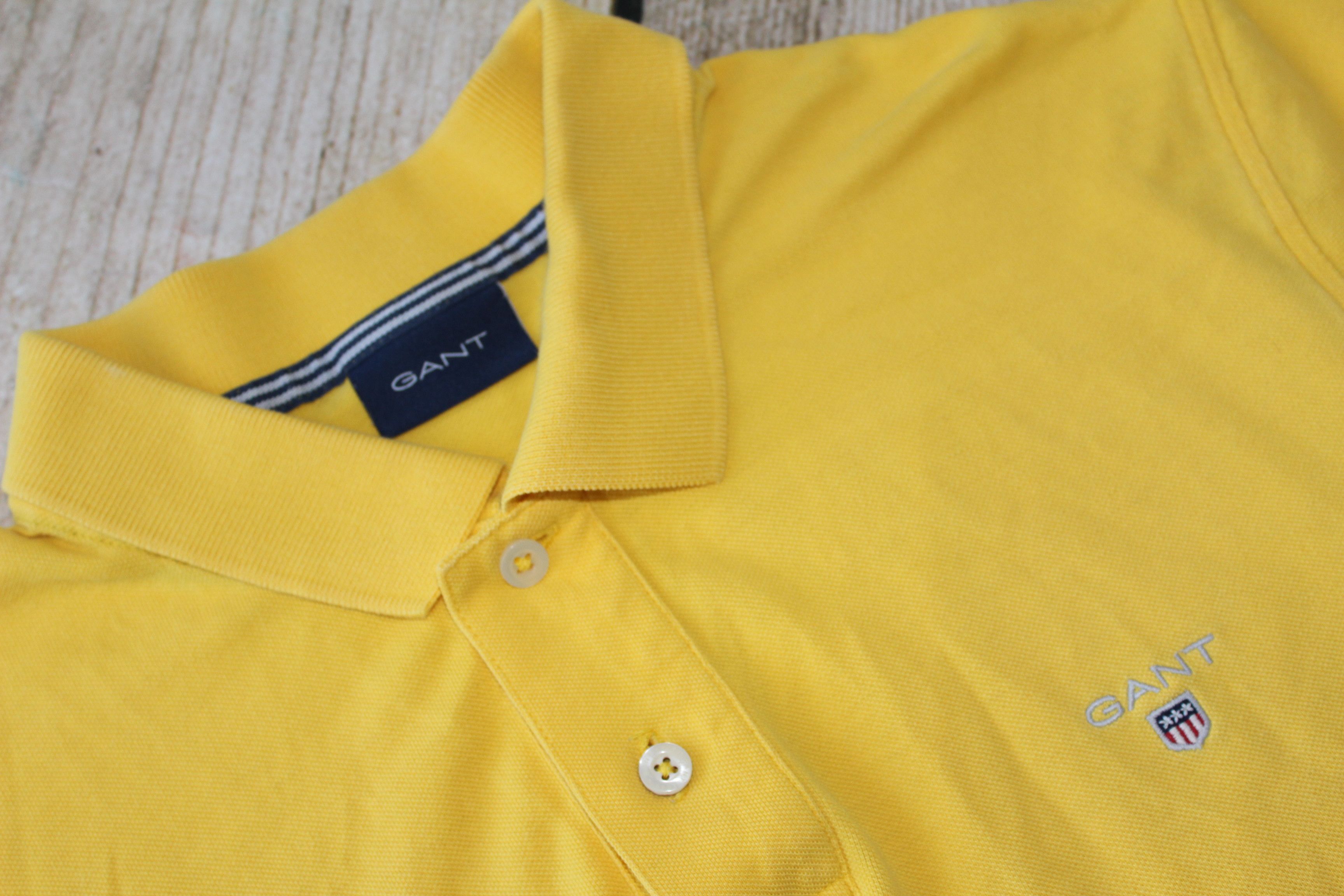 Gant Yellow Relaxed Fit Polo Tshirt