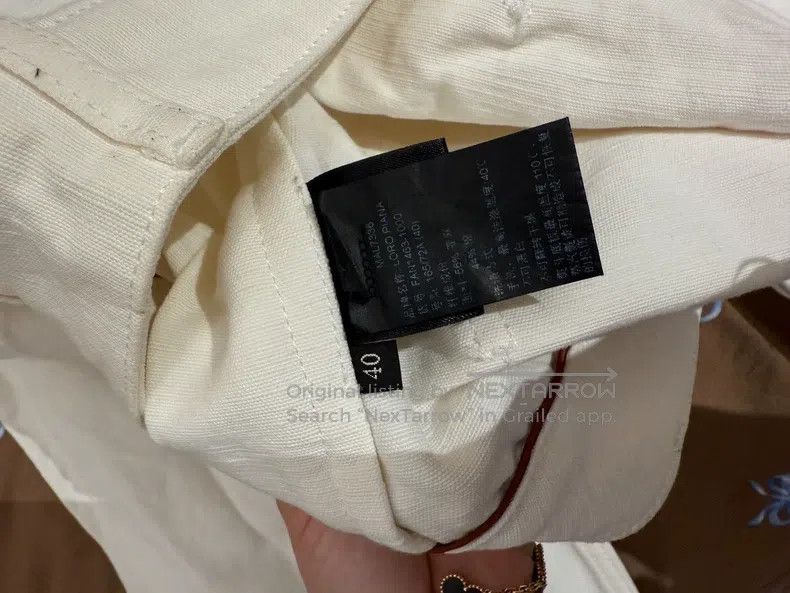 Loro Piana Loro Piana Cotton and linen blend flare pants Size 26" / US 2 / IT 38 - 7 Thumbnail