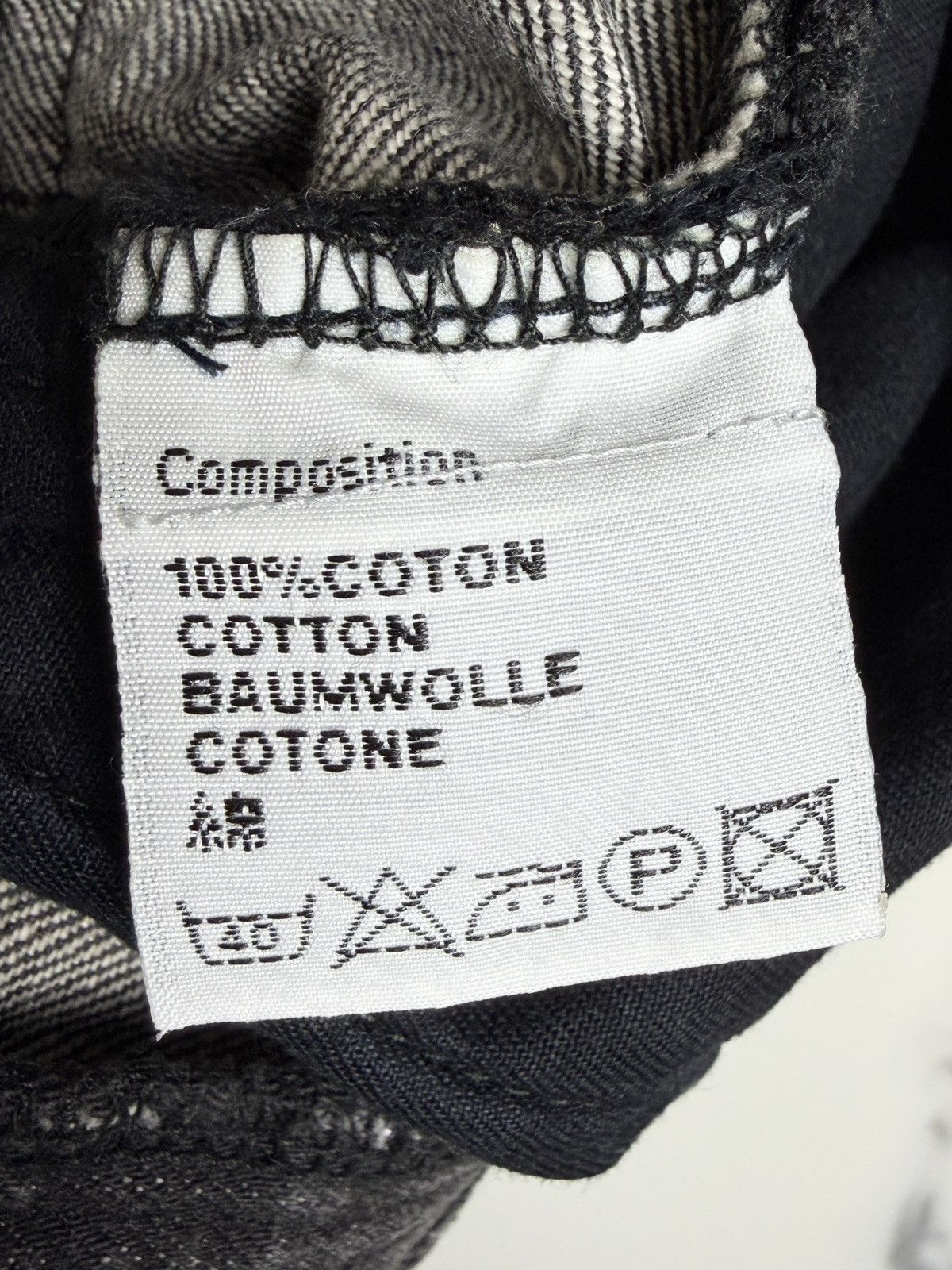 Dior SS08 Dior Homme Black Clawmark Denim Jeans KVA Size US 29 - 8 Thumbnail