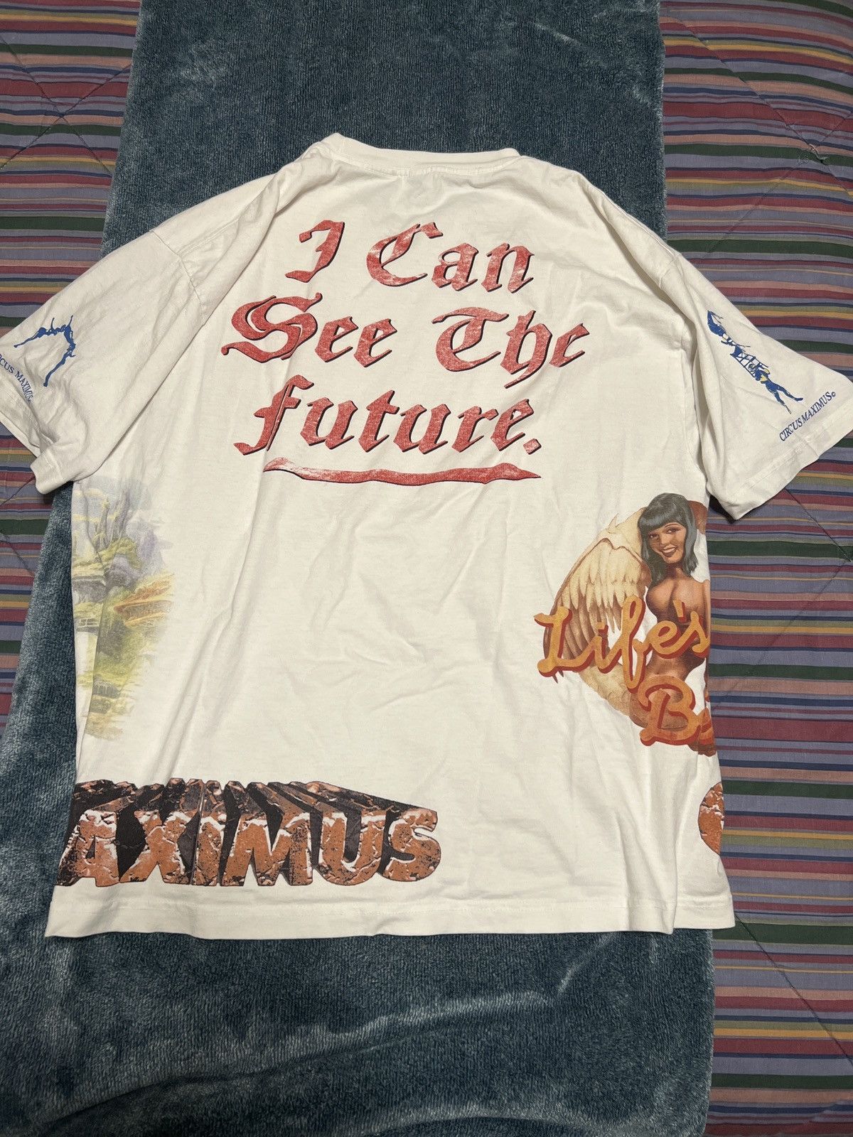 Travis Scott Travis Scott Circus Maximus Utopia Tour Shirt WHITE Size US XXL / EU 58 / 5 - 3 Thumbnail