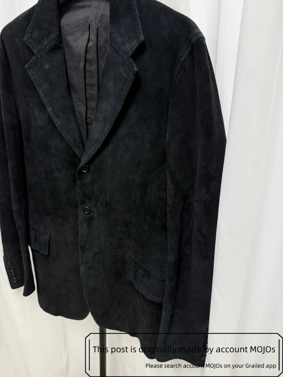 Yohji Yamamoto Sz 3 Yohji Yamamoto Suede Blazer mojos3127 Size US L / EU 52-54 / 3 - 3 Thumbnail
