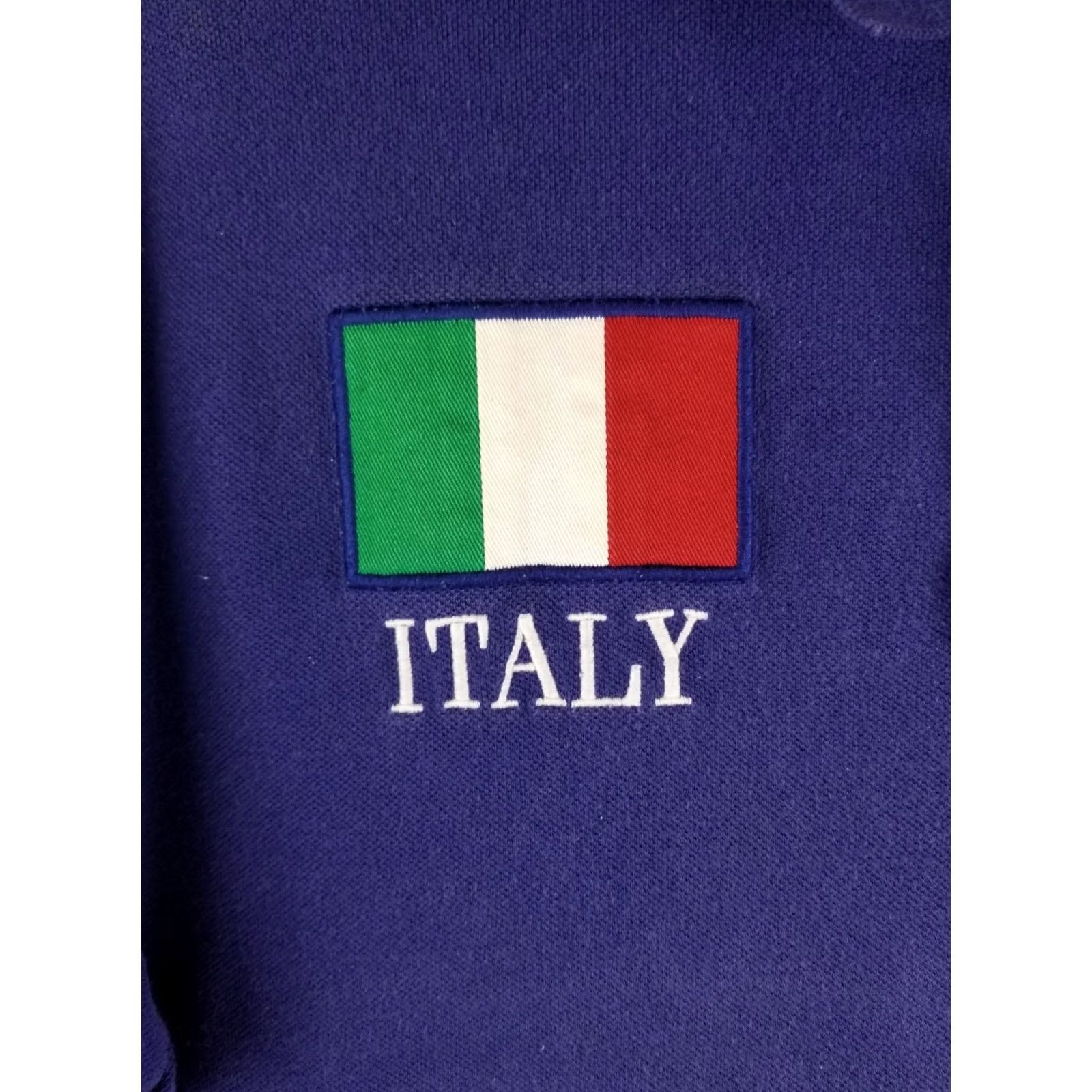 Ralph Lauren RALPH LAUREN POLO ITALY FLAG BLUE COTTON POLO BUTTON UP SHIRT SZ LARGE Size US L / EU 52-54 / 3 - 5 Thumbnail