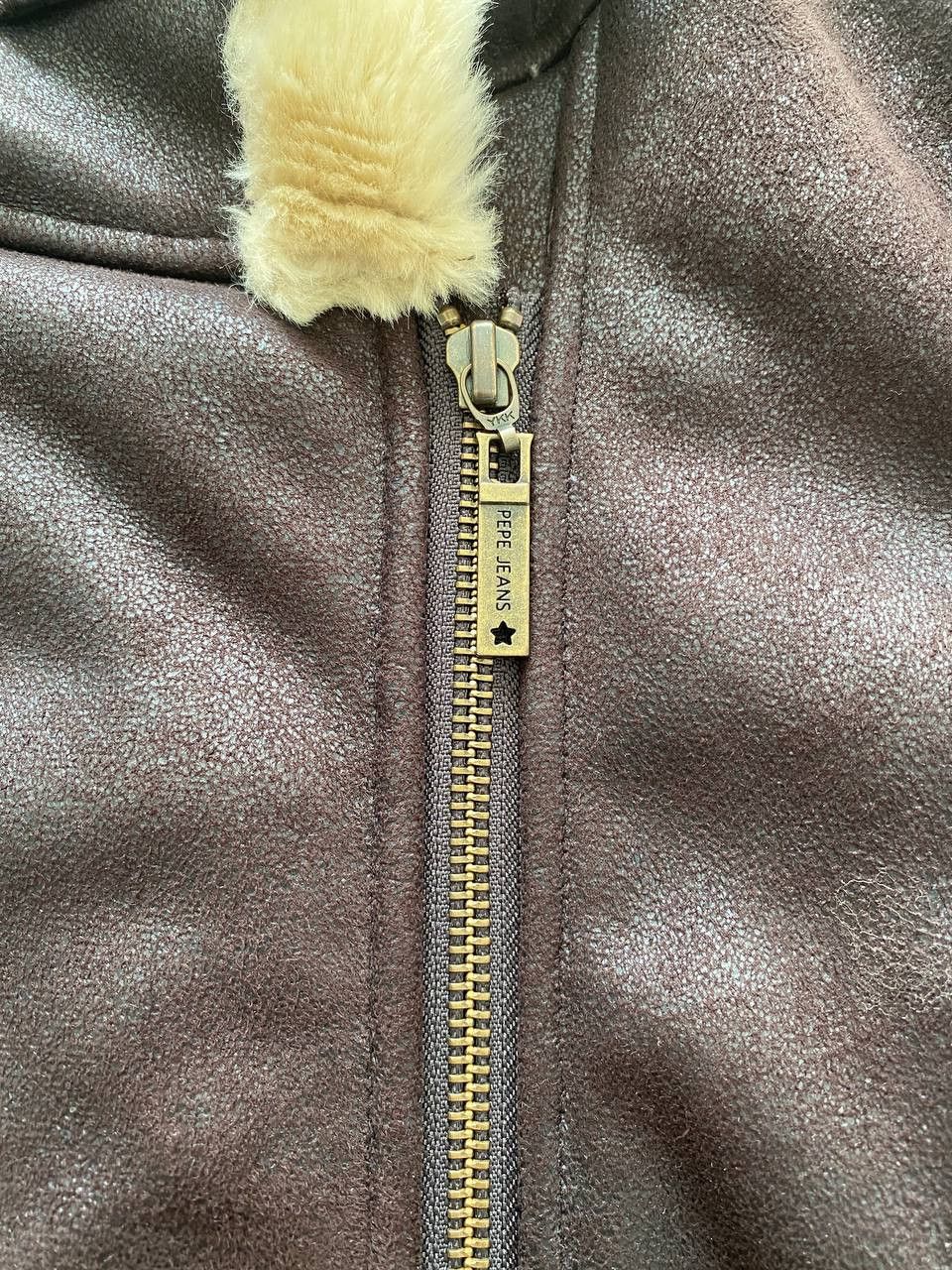 Pepe Jeans Ludovica Faux Shearling Aviator Jacket XS