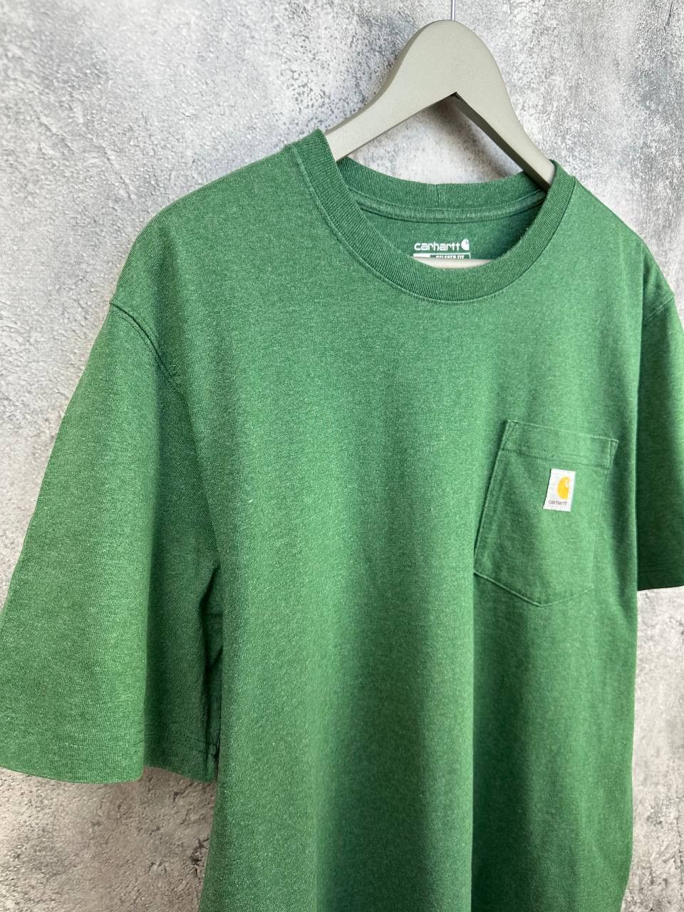 Carhartt Carhartt T-Shirt Relaxed Fit Tee with Pocket Logo Green SS Size US L / EU 52-54 / 3 - 3 Thumbnail