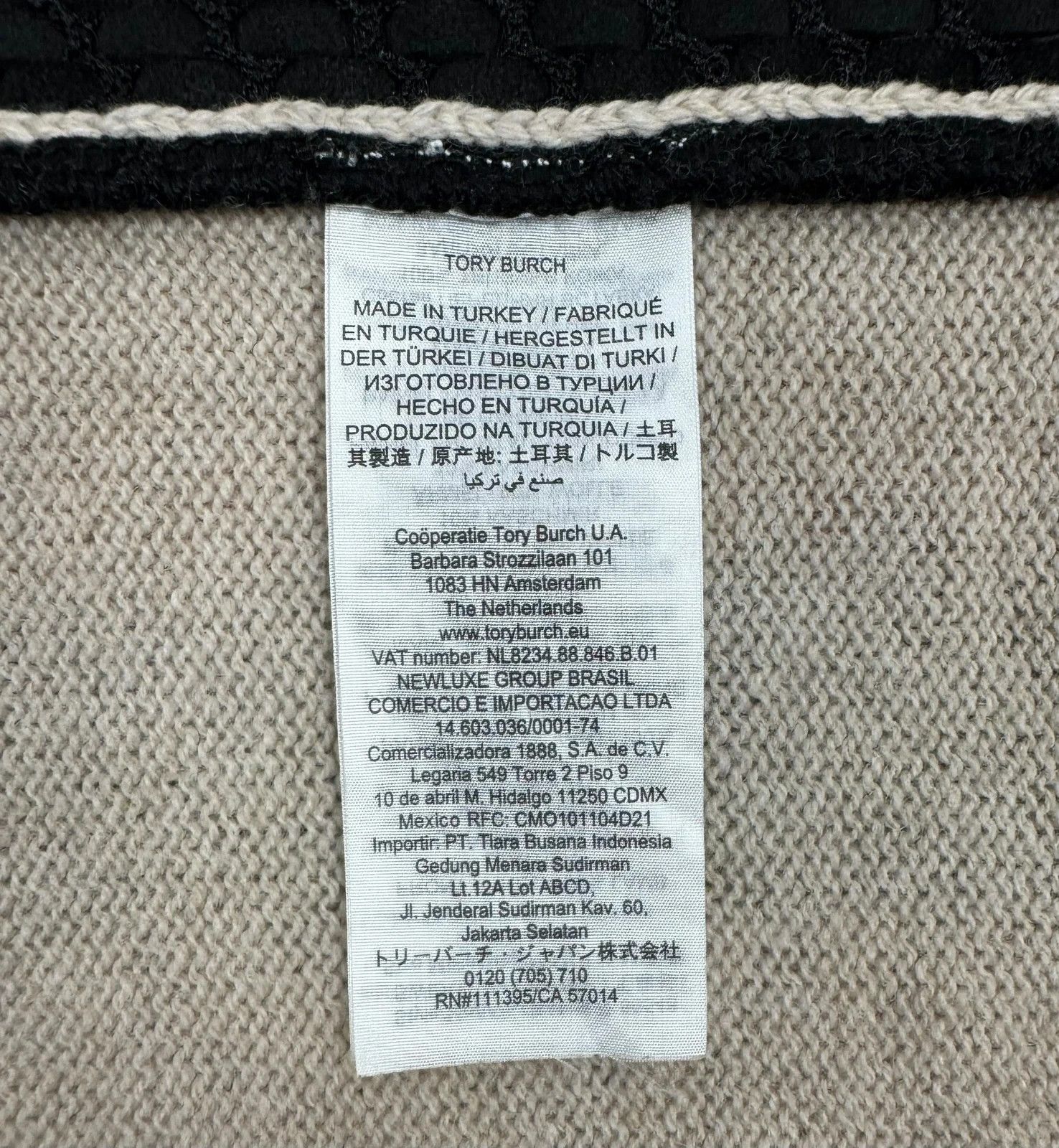 Tory Burch Tory Burch Sweater Wool Cashmere Leather Front Woven size M Size M / US 6-8 / IT 42-44 - 14 Thumbnail