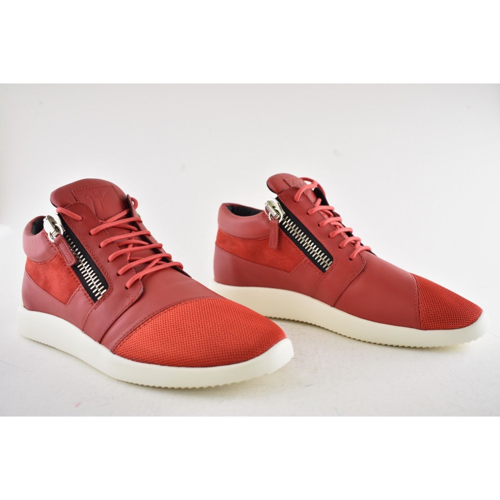 Giuseppe Zanotti Giuseppe Zanotti Megatron Red Low Top Sneaker 43 10 Size US 10 / EU 43 - 3 Thumbnail