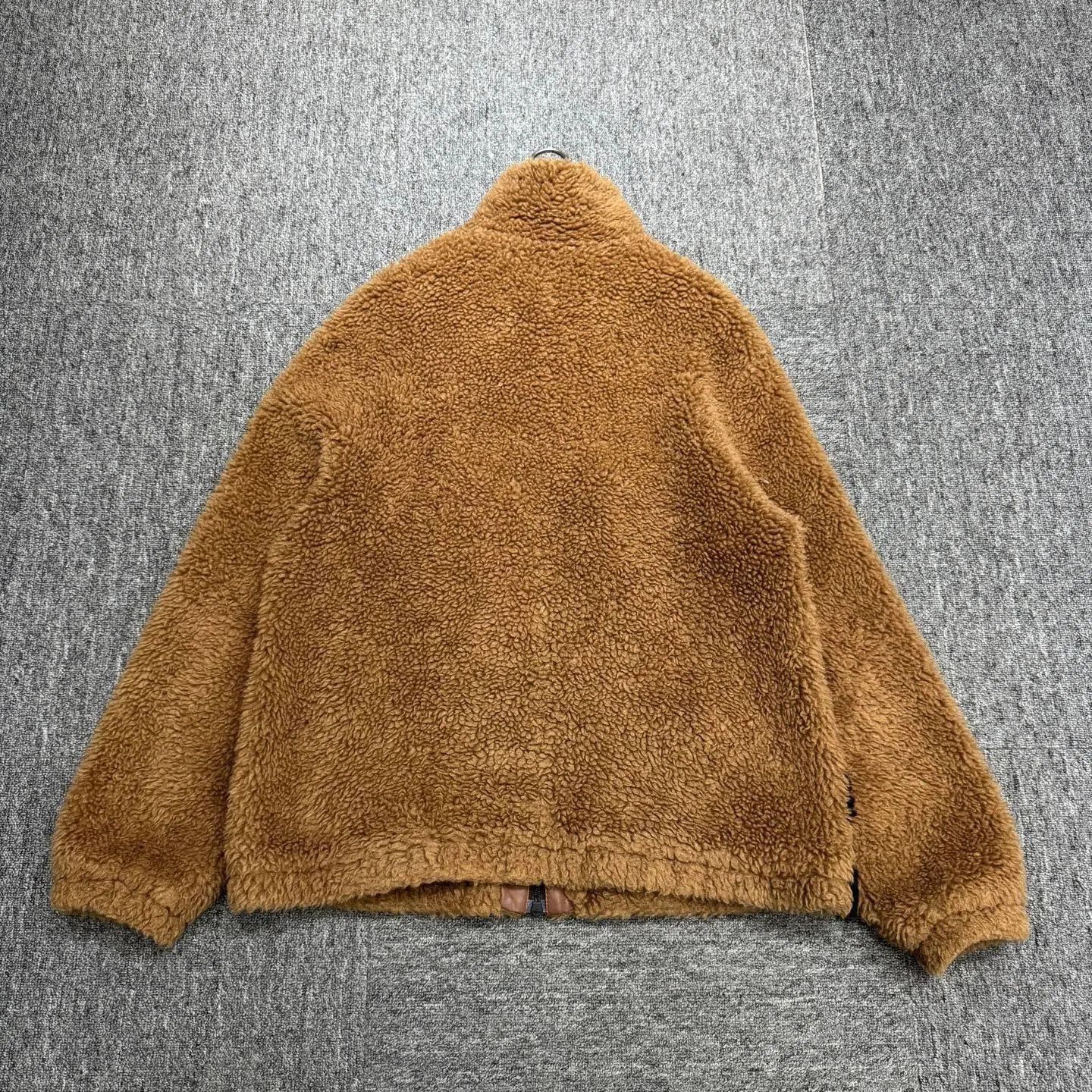 Fendi Brown Fleece Jacket with Diagonal Striped Design. Size US S / EU 44-46 / 1 - 5 Thumbnail
