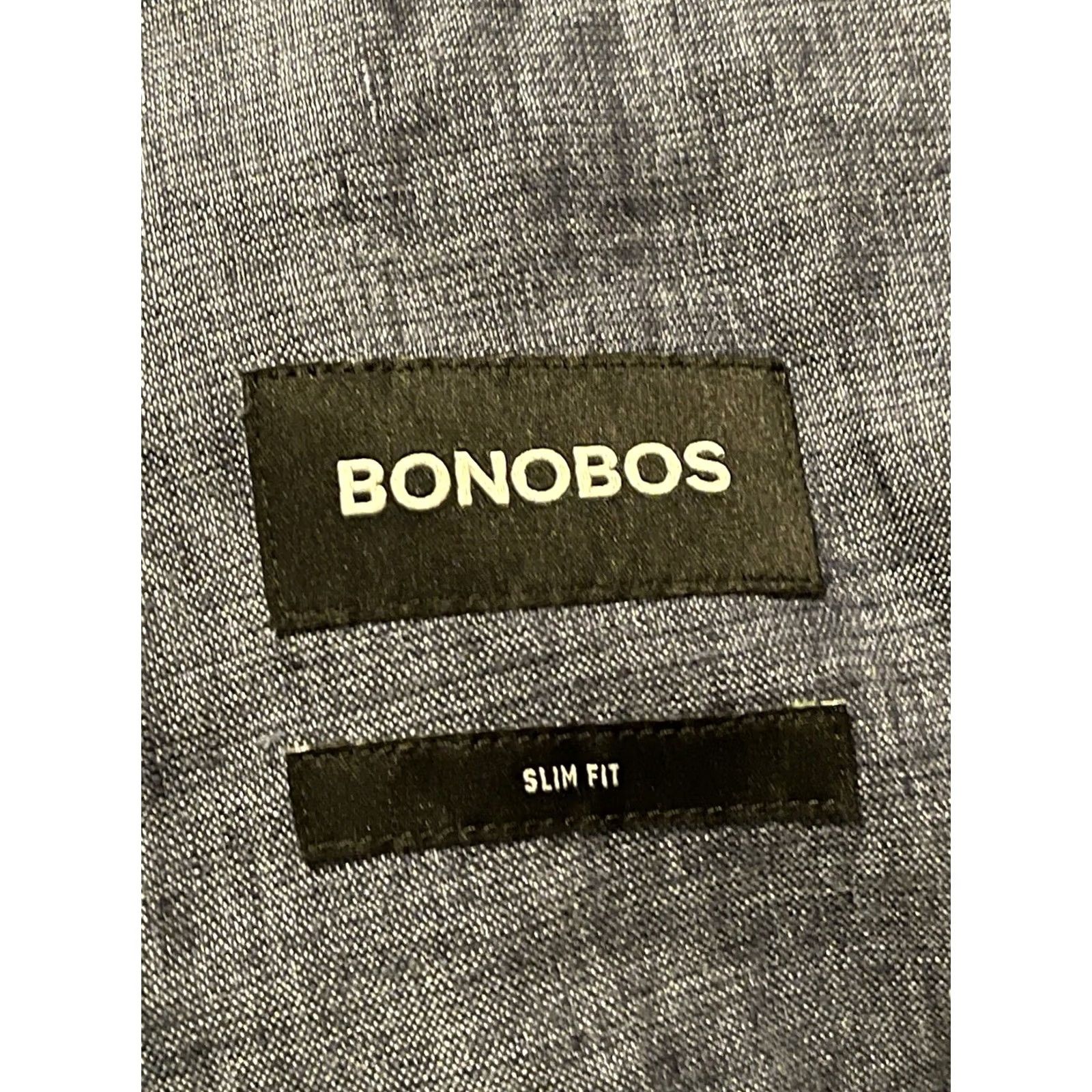 Bonobos Bonobos Slim Fit Lanificio Campore Chambray Linen Blazer Jacket - Men's 40R Size 40R - 5 Thumbnail