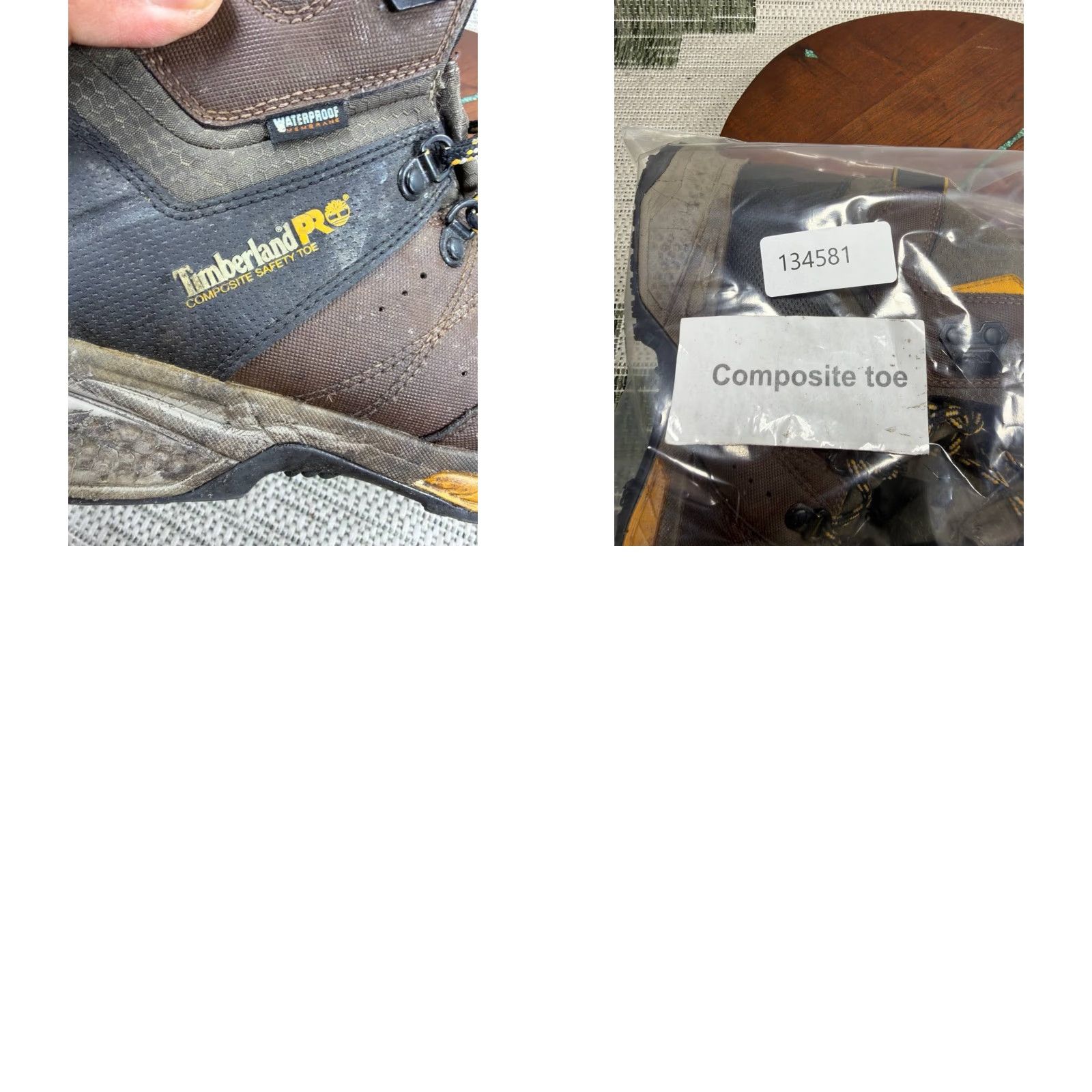 Timberland Timberland PRO Boot Mens Size 9 Wide Switchback Composite Toe Work Brown Leather Size US 9 / EU 42 - 8 Thumbnail