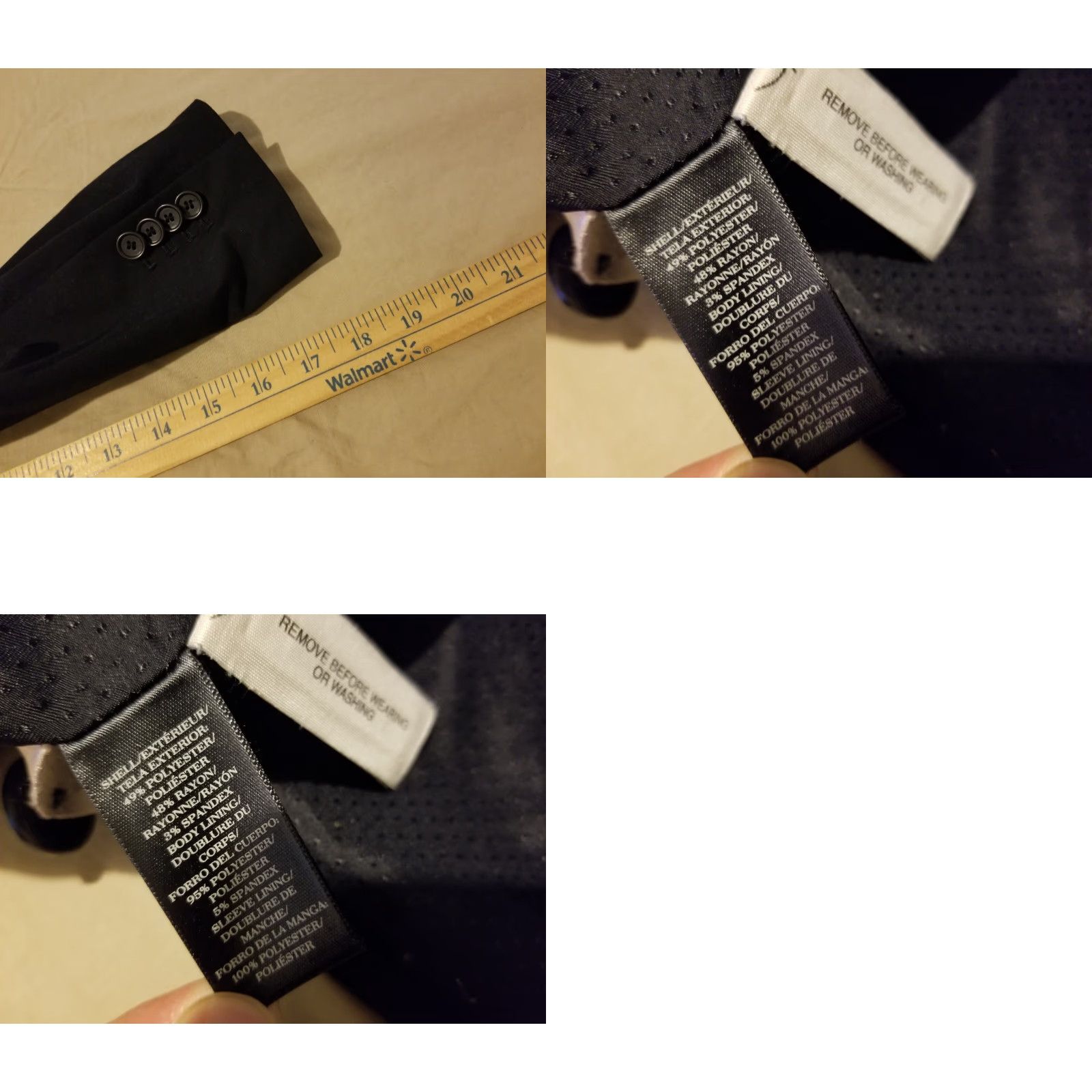 Ann Taylor Womens Ann Taylor Jacket Blazer 6 Black Size M / US 6-8 / IT 42-44 - 8 Thumbnail
