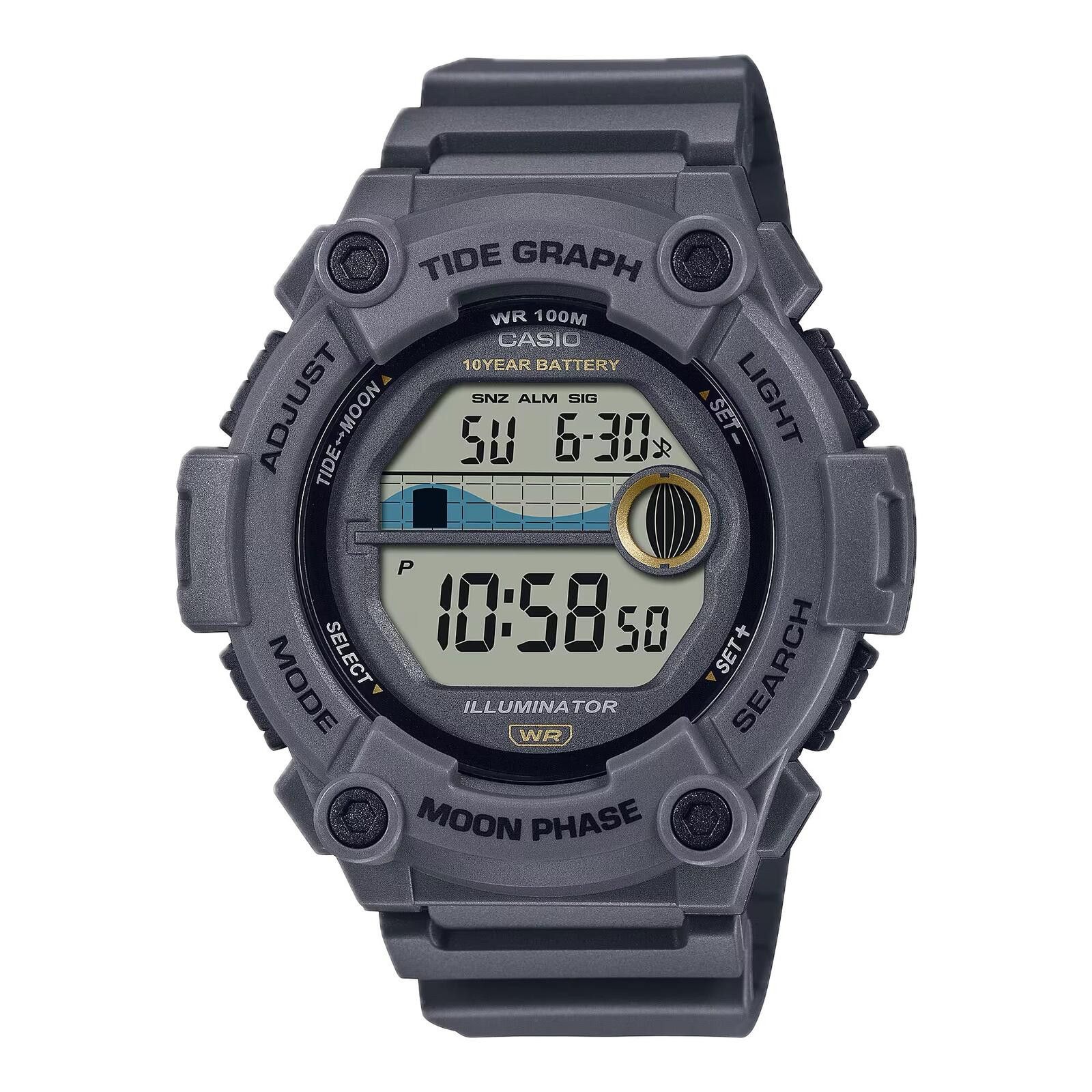 Casio Casio Men's Digital Watch with Gray Band- WS-1300H-8AVCF Size ONE SIZE - 1 Preview