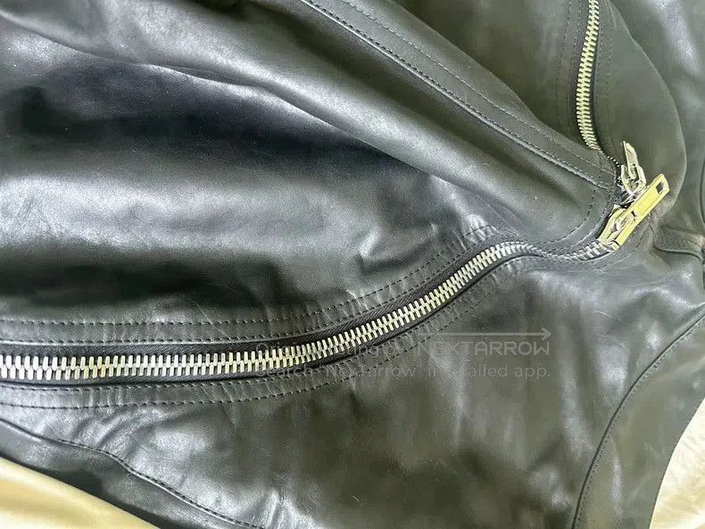 Rick Owens Rick Owens Leather Flared Zip Pants . Size US 27 - 6 Thumbnail