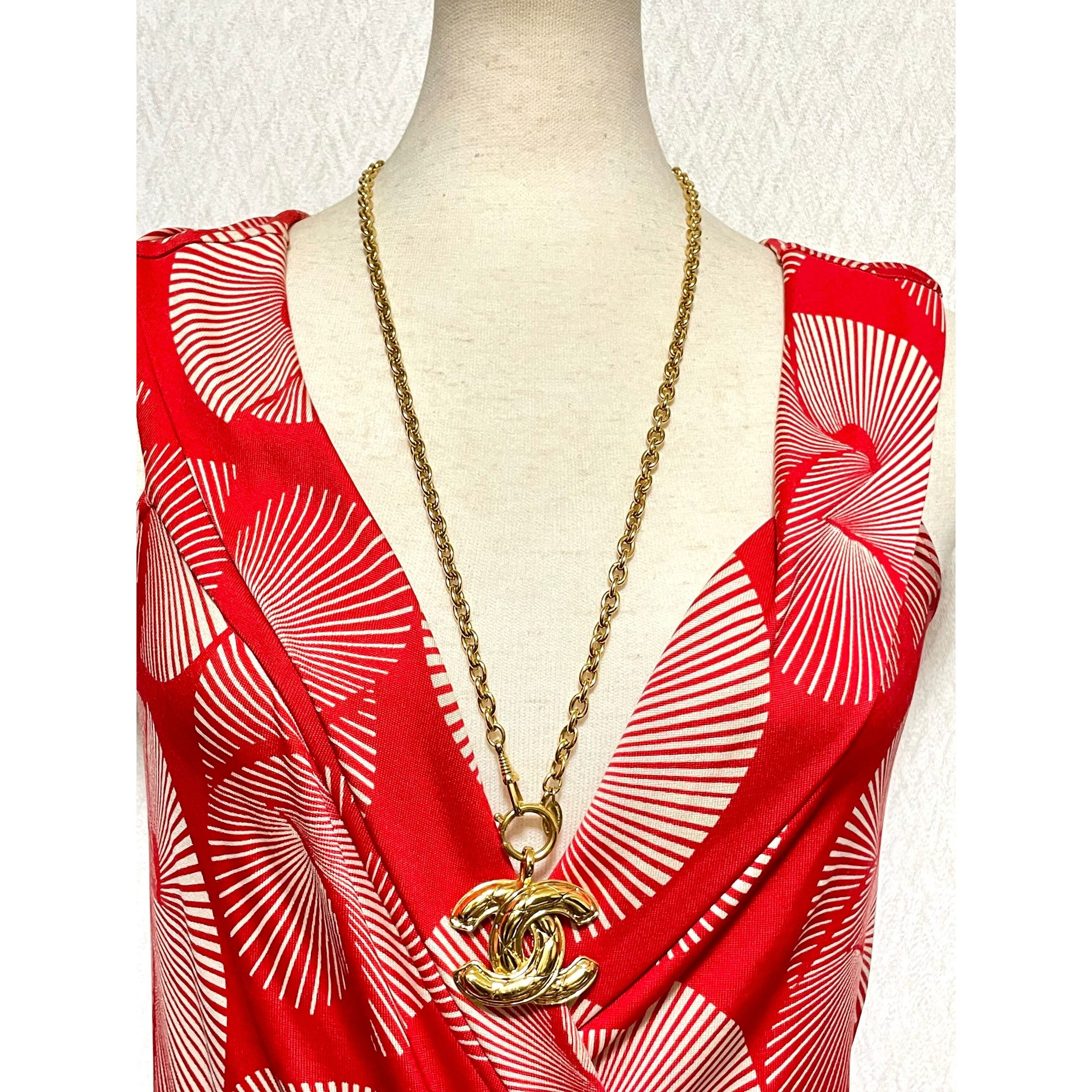 Chanel MINT. Vintage CHANEL classic chain necklace with cc mark Size ONE SIZE - 10 Thumbnail