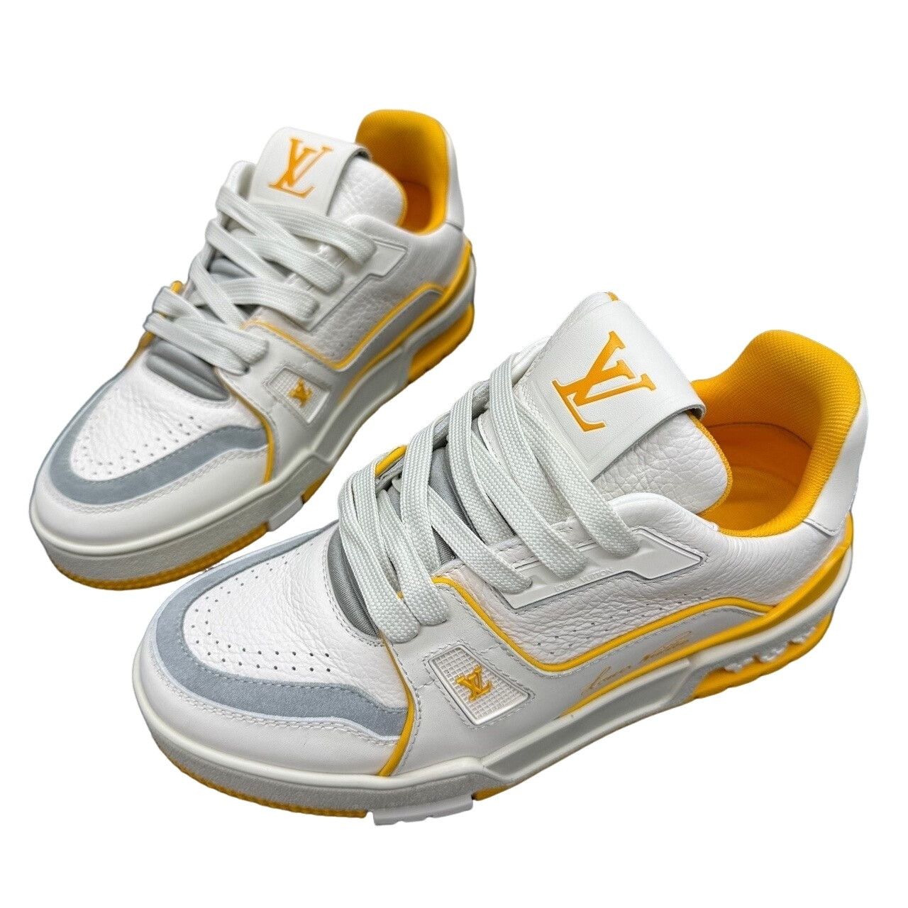 Louis Vuitton Louis Vuitton Trainer Yellow Low-Top Sneakers Size 35 Size US 5 / IT 35 - 1 Thumbnail